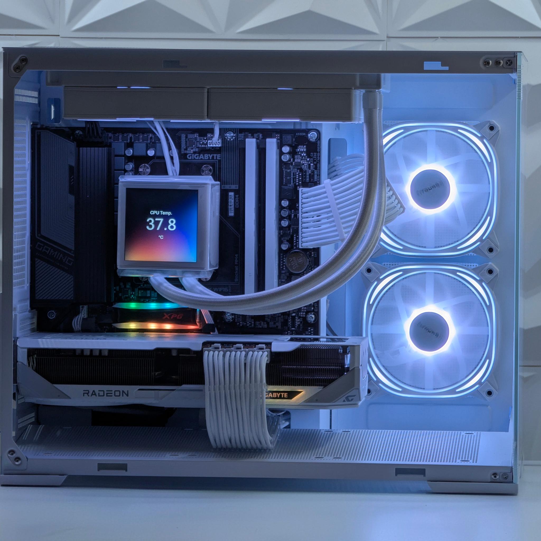 Liquid Cooled Gaming PC | RX 9070 XT / Ryzen 9 5900X / 32GB DDR4 / 1TB NVMe / Wi-Fi