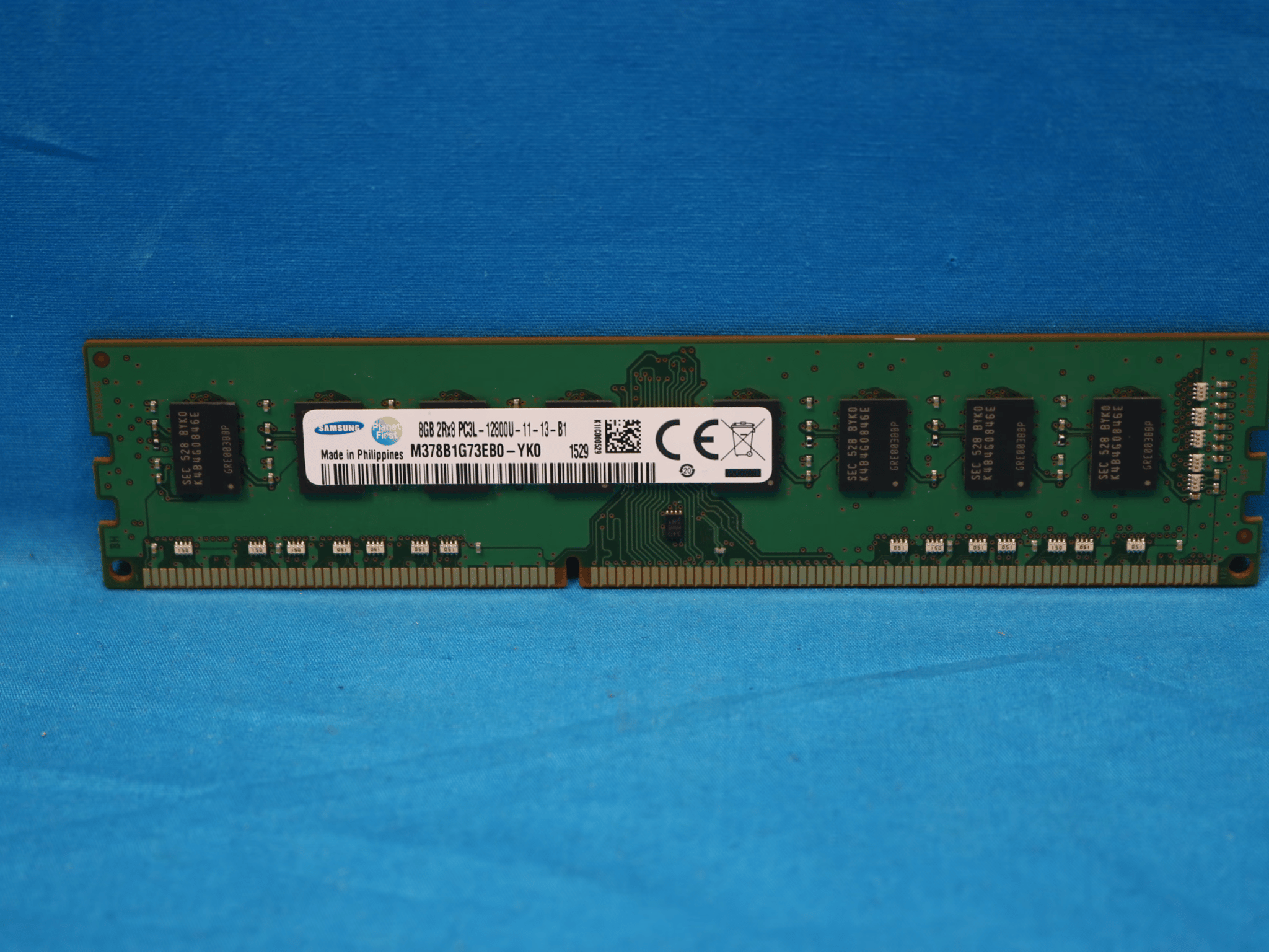 Samsung 8 GB 2Rx8 PC3L-12800U-11-13-B1 DDR3L 1600MHz Desktop UDIMM Memory M378B1G73EB0-YK0