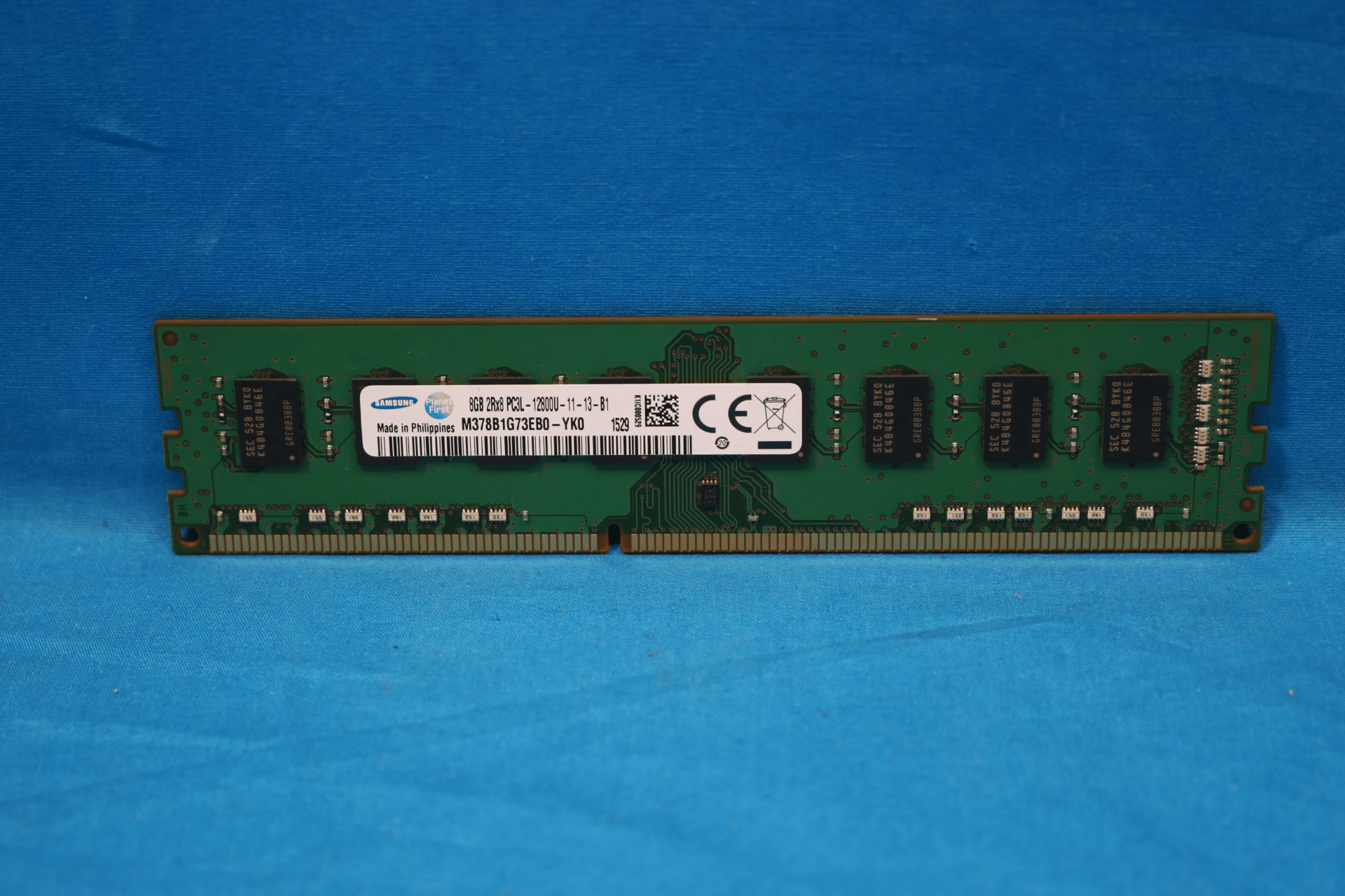 Samsung 8 GB 2Rx8 PC3L-12800U-11-13-B1 DDR3L 1600MHz Desktop UDIMM Memory M378B1G73EB0-YK0