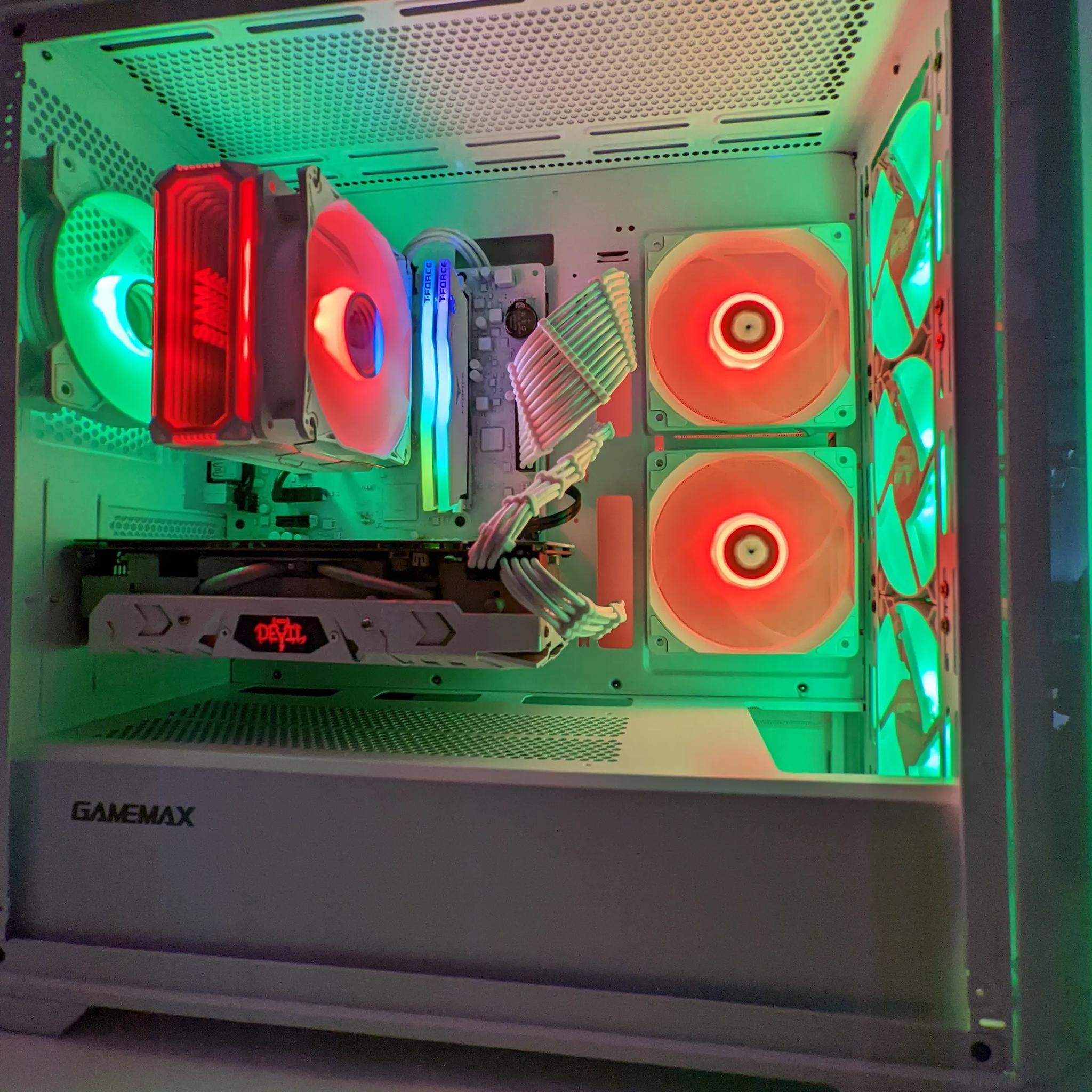⚪️Diablo Albus🔥🔥🔥| RX 580 8GB| Core I7 (6th Gen)| 16GB TFORCE DDR4 RAM| 1TB SSD|Windows 11 Pro