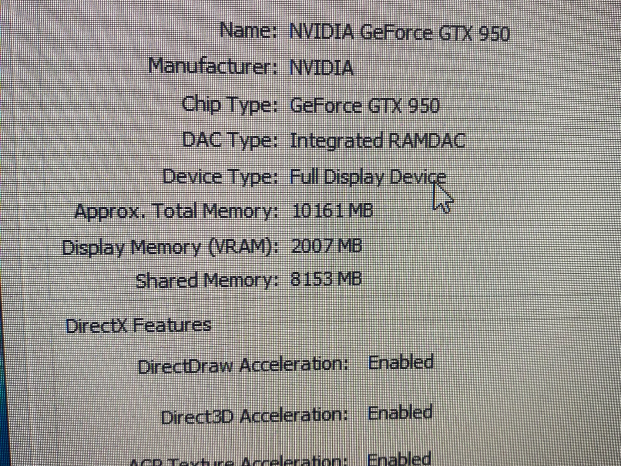 EVGA GEFORCE GTX 950 sc acx 2.0 Video graphics card 2GB GDDR5
