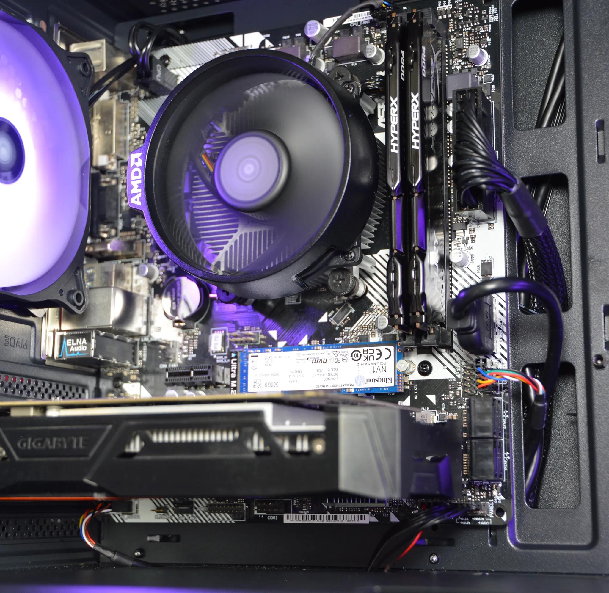 ⚫🟣| GTX 1050 Ti 4GB | Ryzen 3 3200G | 16GB DDR4 RAM | 512GB NVME SSD | Royal Night |