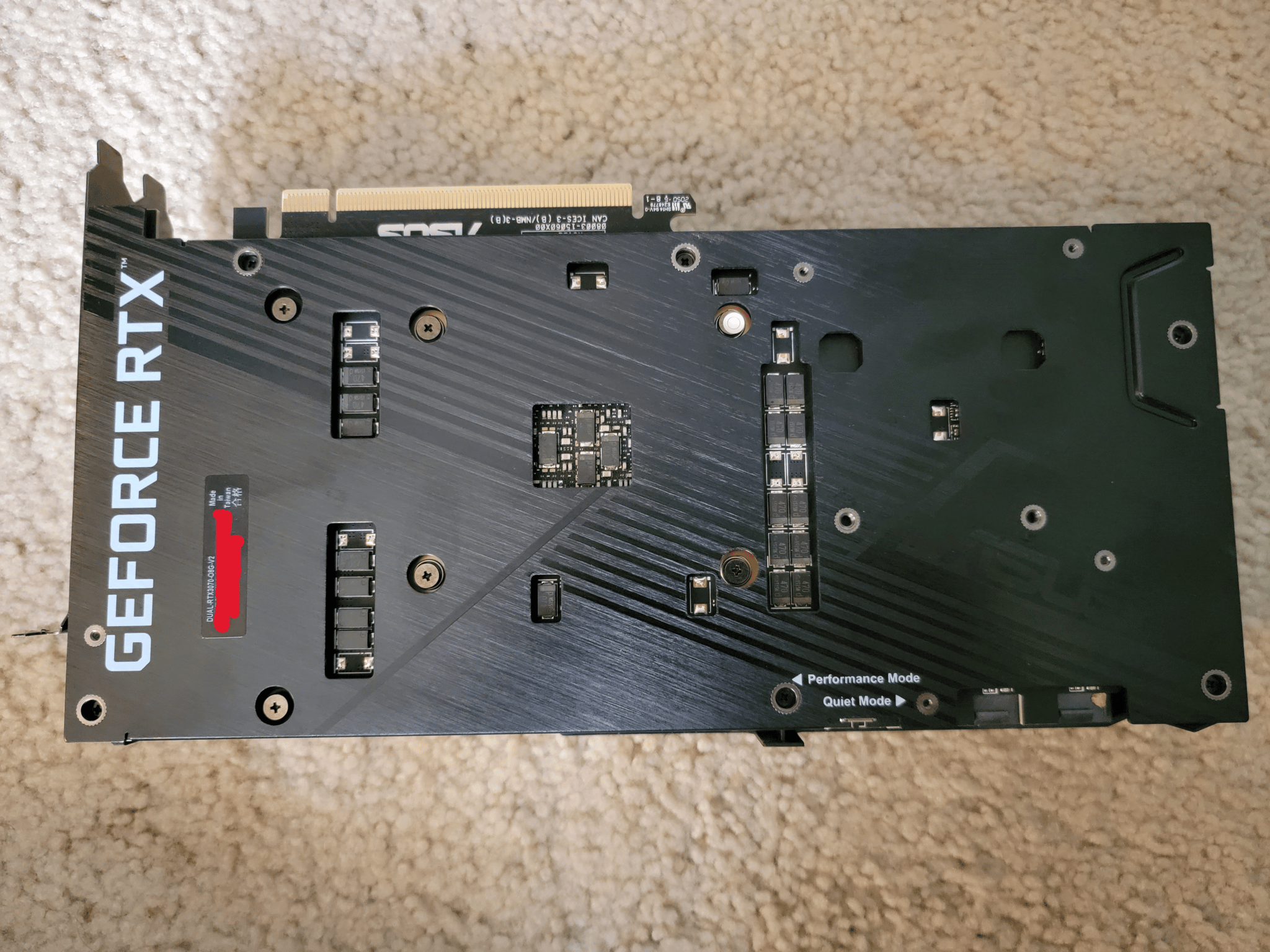 Asus Dual RTX 3070 V2 OC 8GB GDDR6 LHR Like New With Original Box