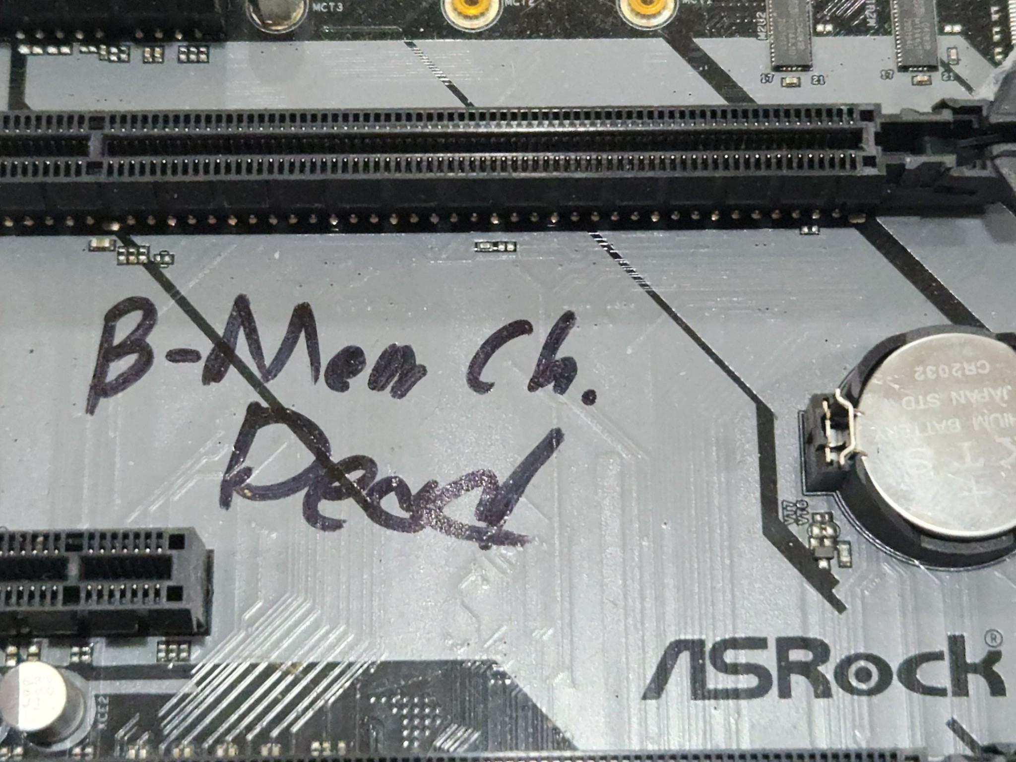 DEAD MEMORY CHANNEL ASROCK B450 PRO4 AM4 MOTHERBOARD NO BOX NO I/O PLATE