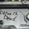 DEAD MEMORY CHANNEL ASROCK B450 PRO4 AM4 MOTHERBOARD NO BOX NO I/O PLATE
