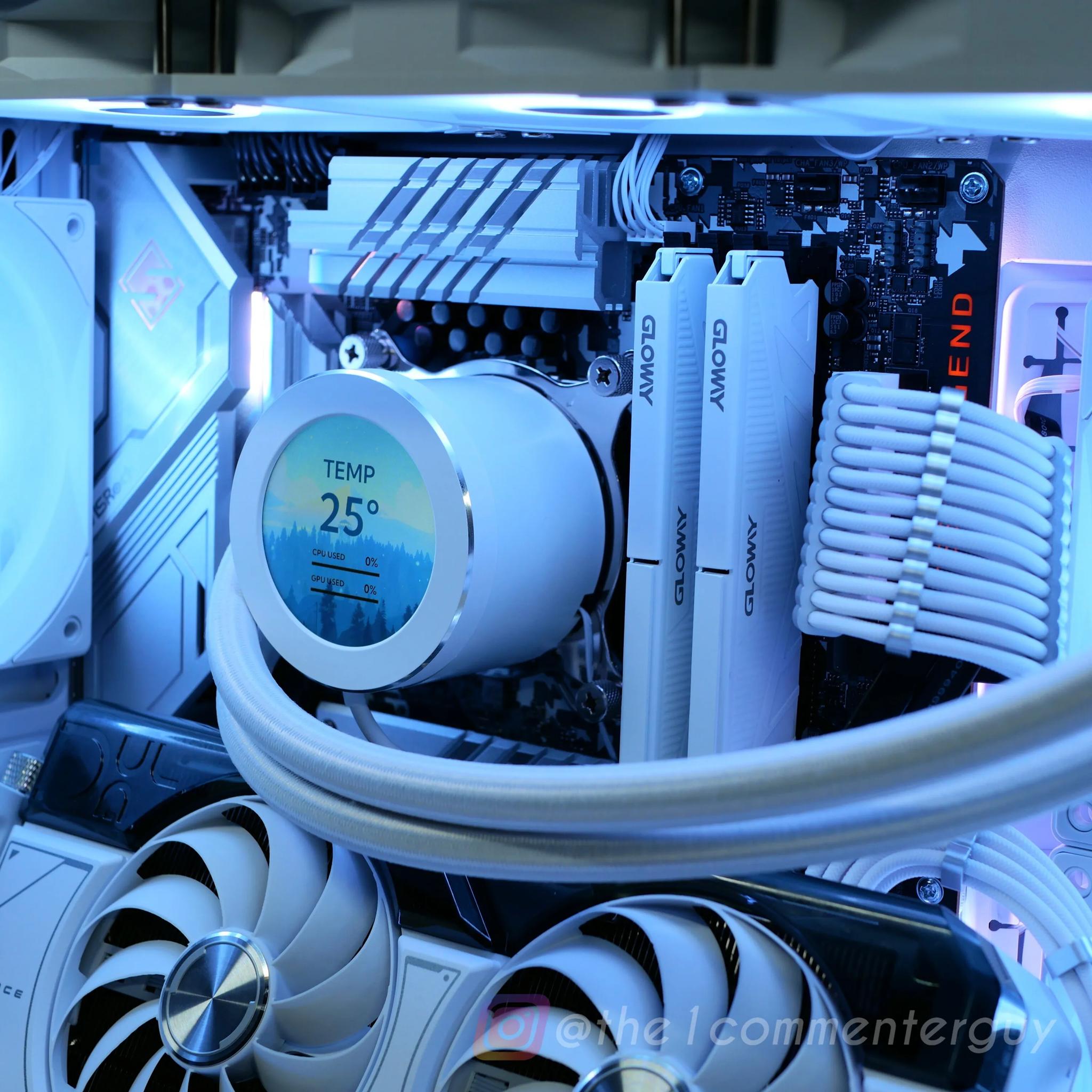 White RTX 4070, 12600kf, 32gb ram, 1tb Gen 4.0 nvme aRGB pc build