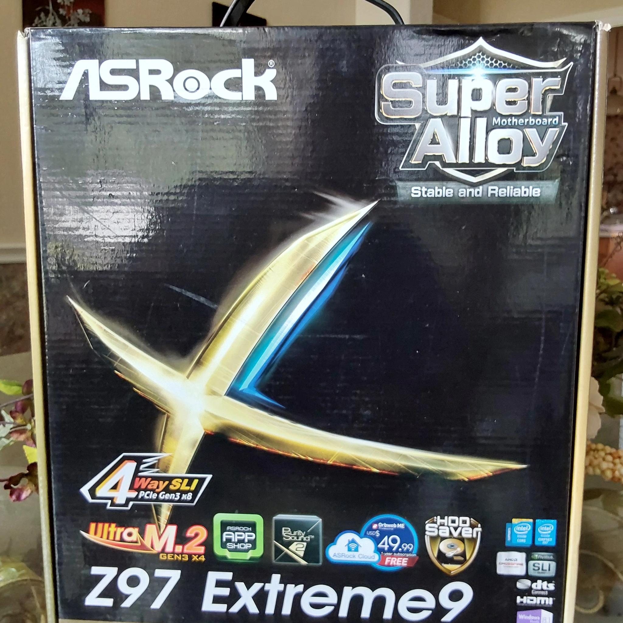 RARE: NEW ASRock EXTREME9 INTEL Z97 LGA1150 DDR3 ATX MOTHERBOARD