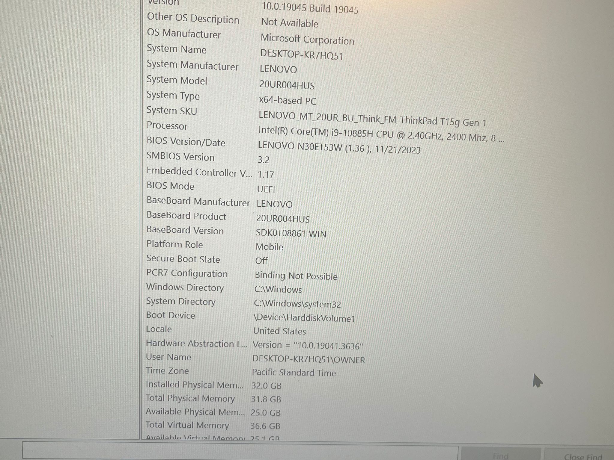 Thinkpad i9- 10885H RTX 2080