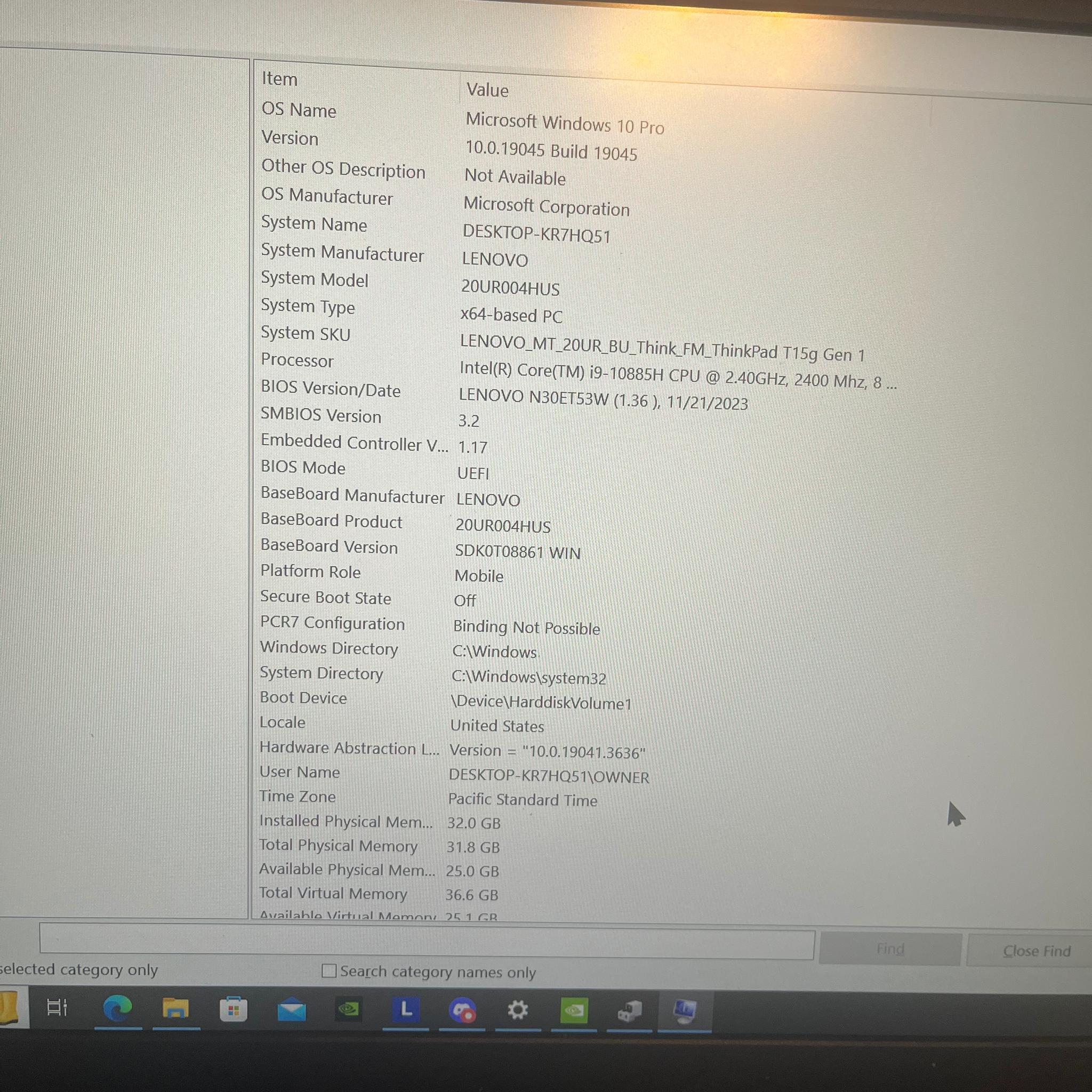 Thinkpad i9- 10885H RTX 2080