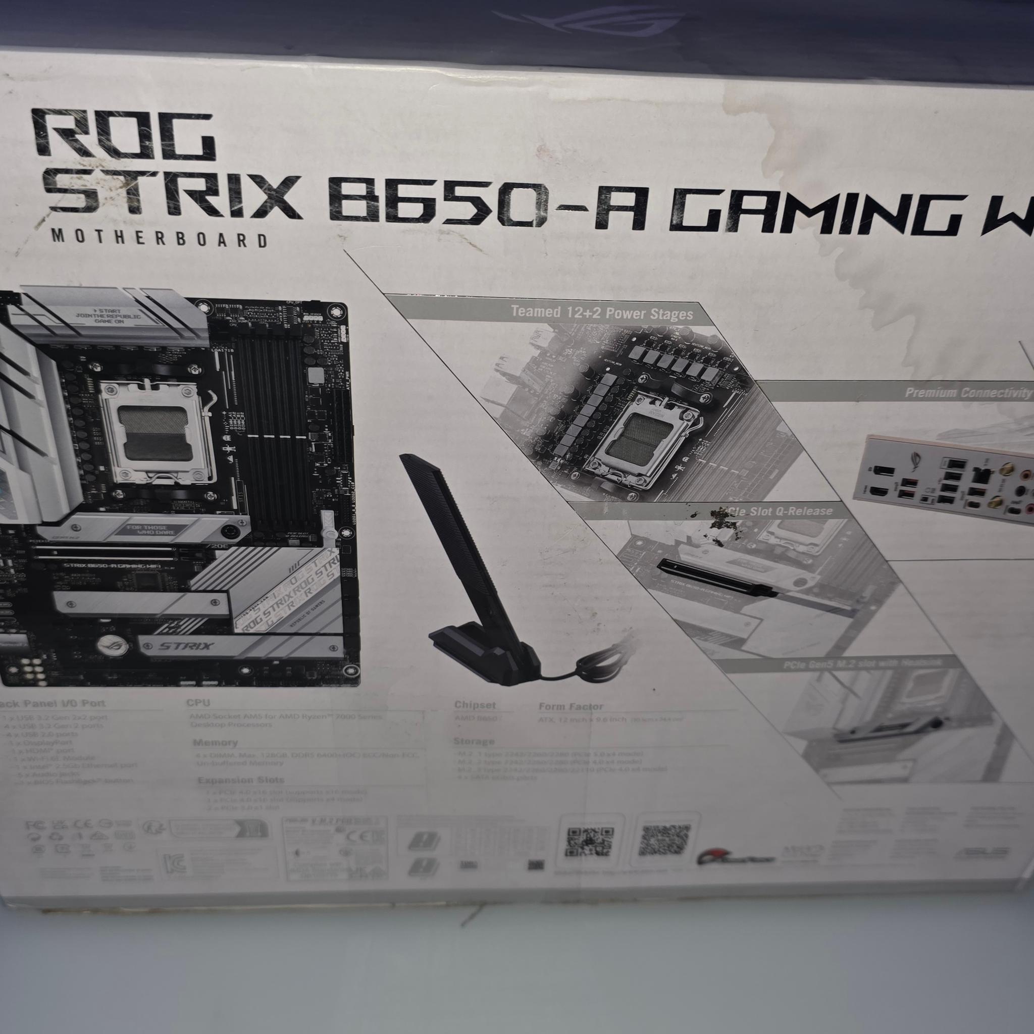 ASUS ROG Strix B650-A Gaming WiFi (White) - Brand New, Never Used