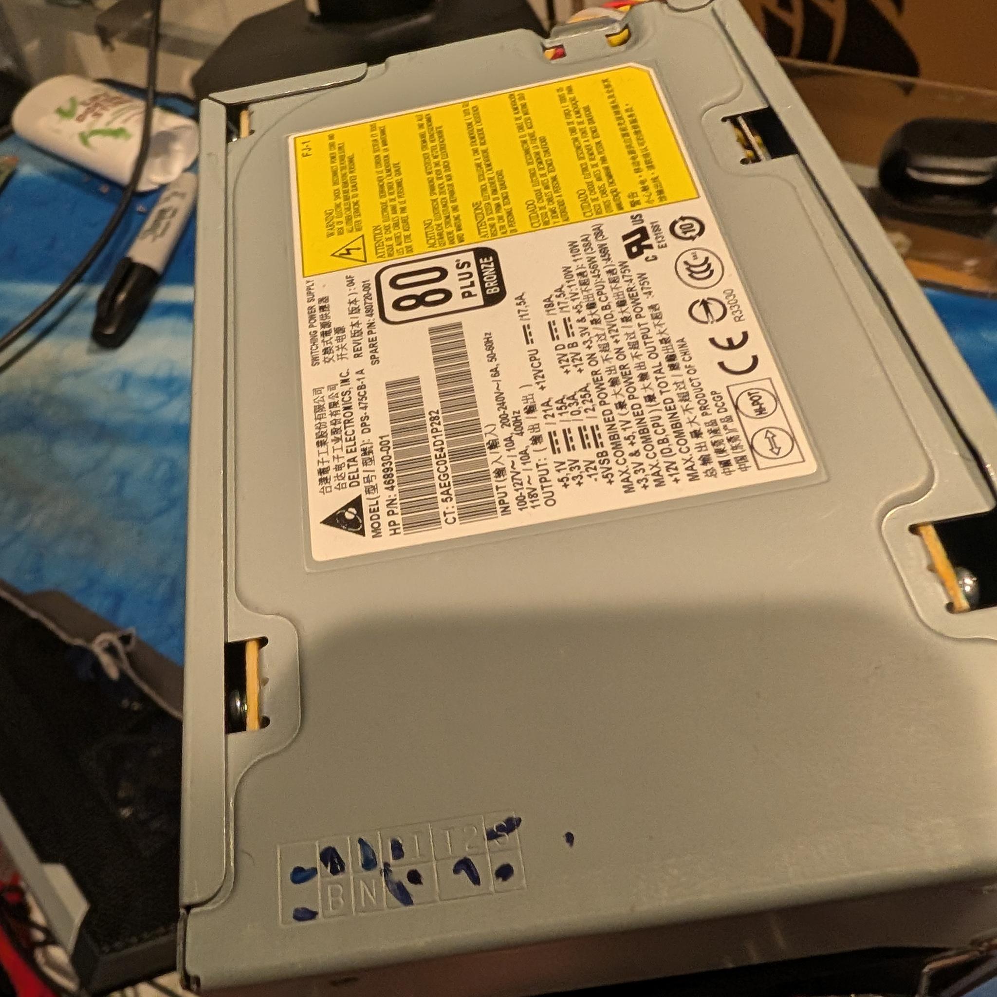 475w 80 plus bronze PSU untested