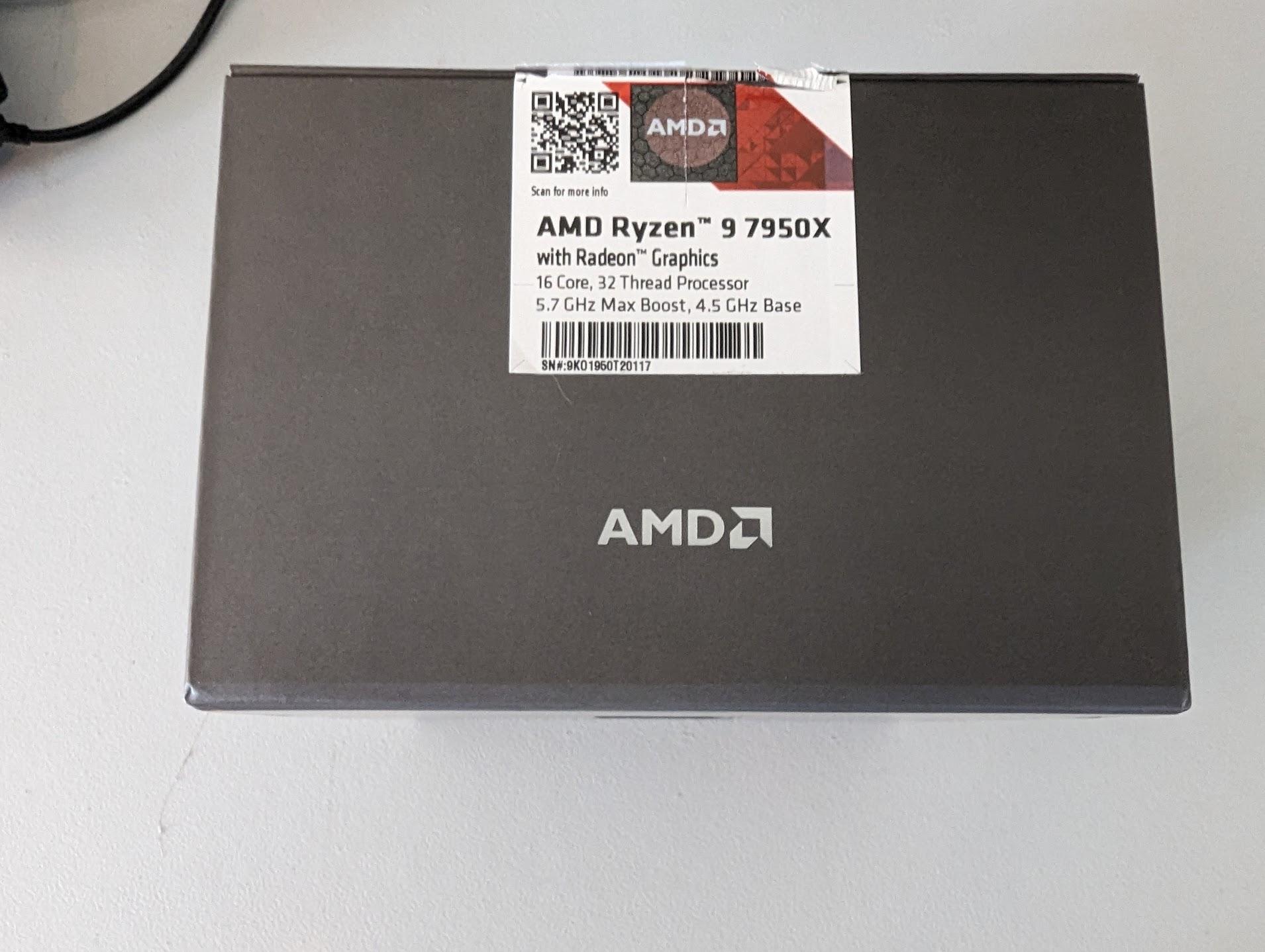 AMD Ryzen 9 7950X Desktop Processor/CPU - 16 Core/32 Thread