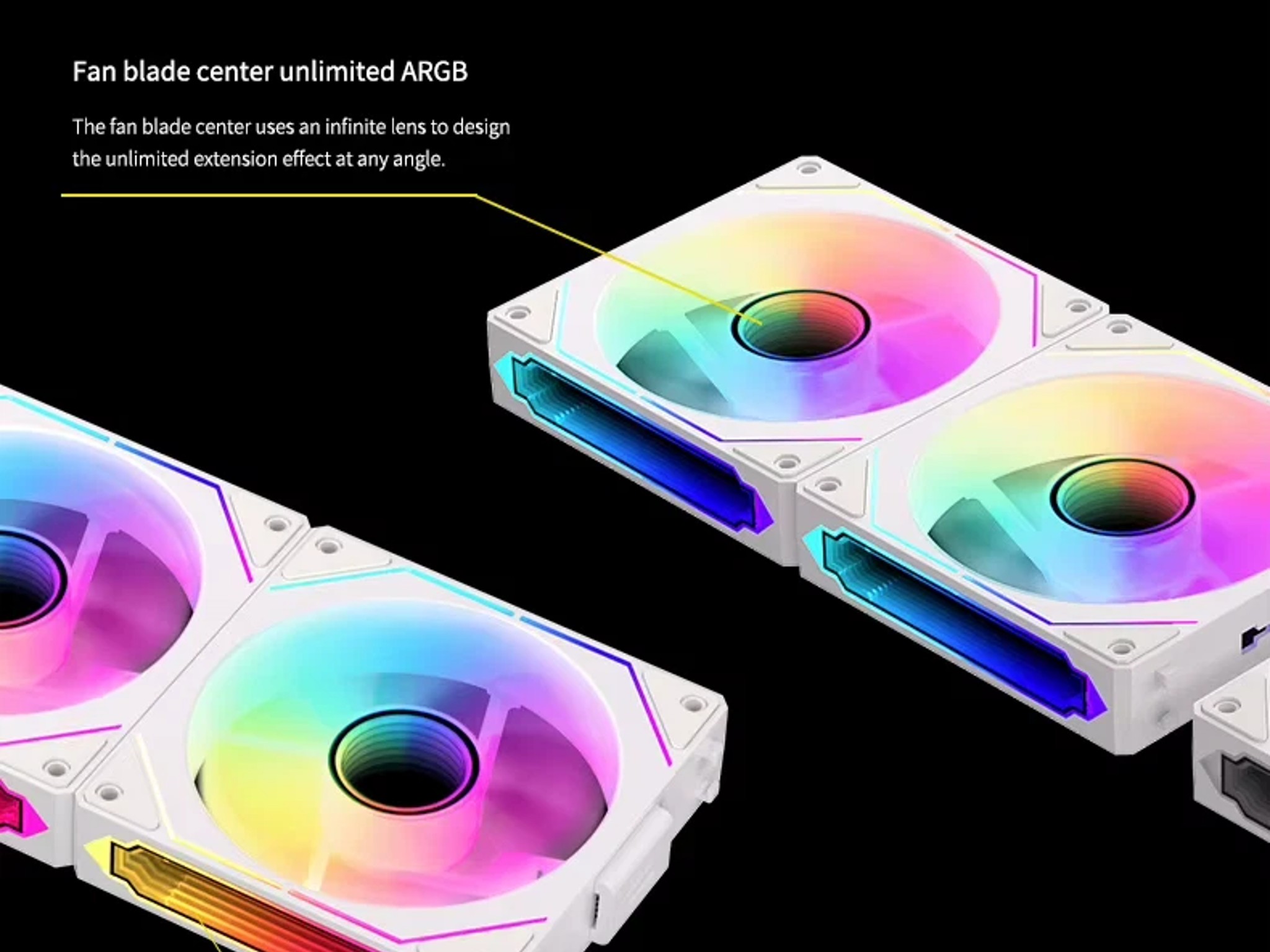 TEUCER DL-1 ARGB PC Fan Kit 3 in 1 RGB Wireless Modular Prism Fan x3 fans pack