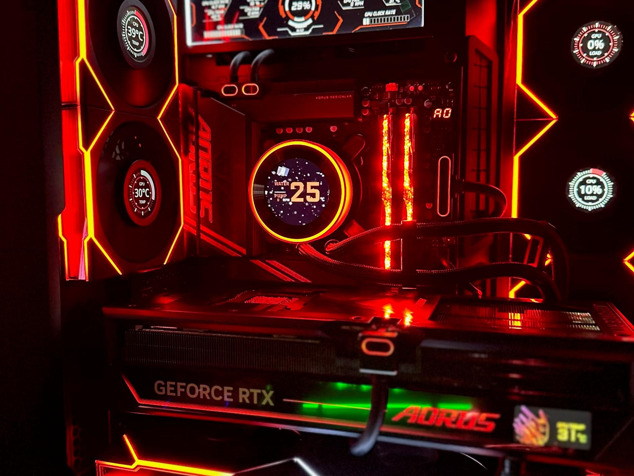 Lian Li O11 Vision RTX 5090 Ryzen 7 9800X3D Gaming PC 32GB DDR5 2TB SSD