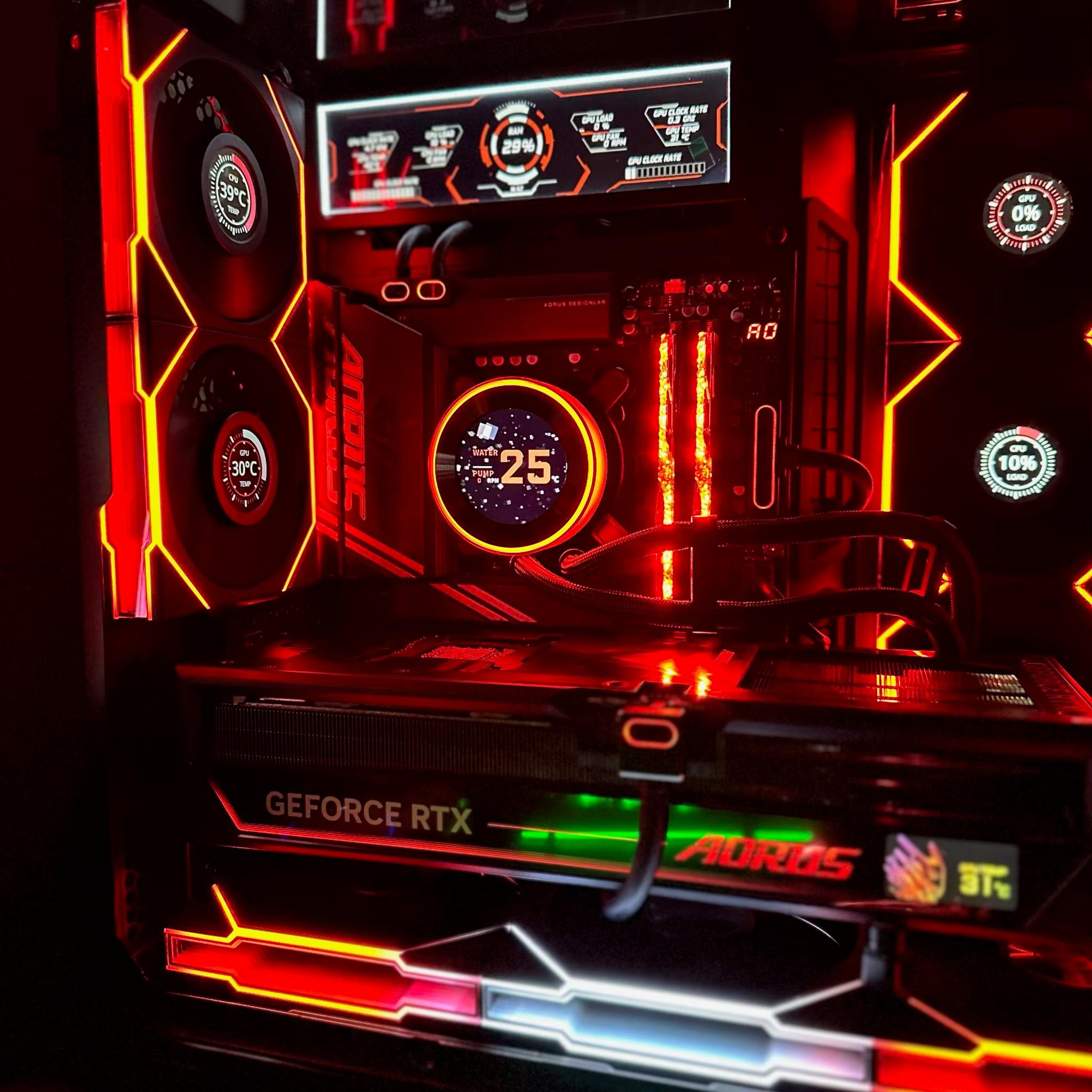 Lian Li O11 Vision RTX 5090 Ryzen 7 9800X3D Gaming PC 32GB DDR5 2TB SSD