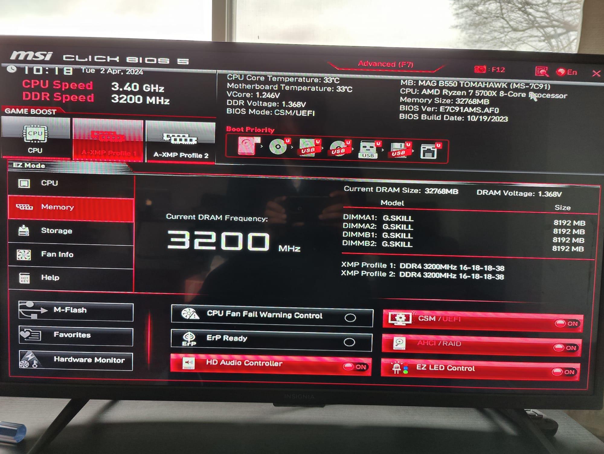 AMD Ryzen 7 5700x (8 Core/ 16 Threads), Zotac Nvidia rtx 3070 amp holo