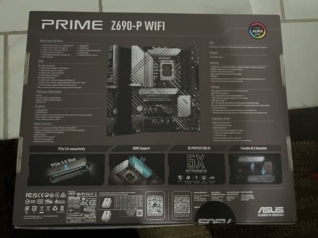 ASUS Z690-P Prime WiFi DDR5 Intel LGA 1700 ATX Motherboard