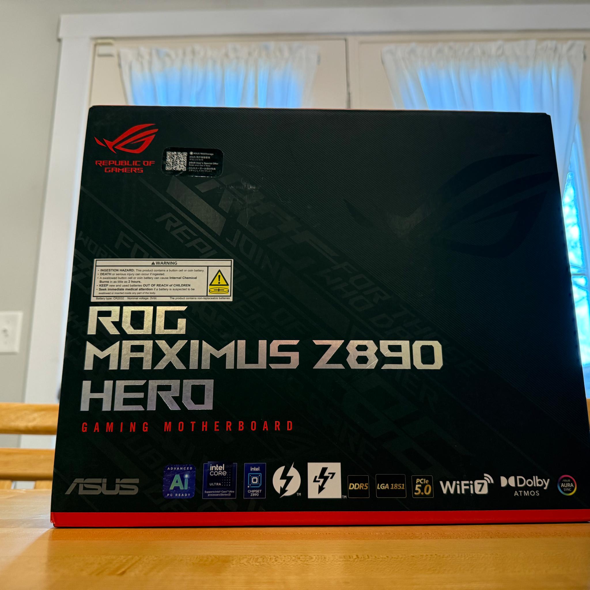 BNIB: Asus ROG Maximus Z890 Hero