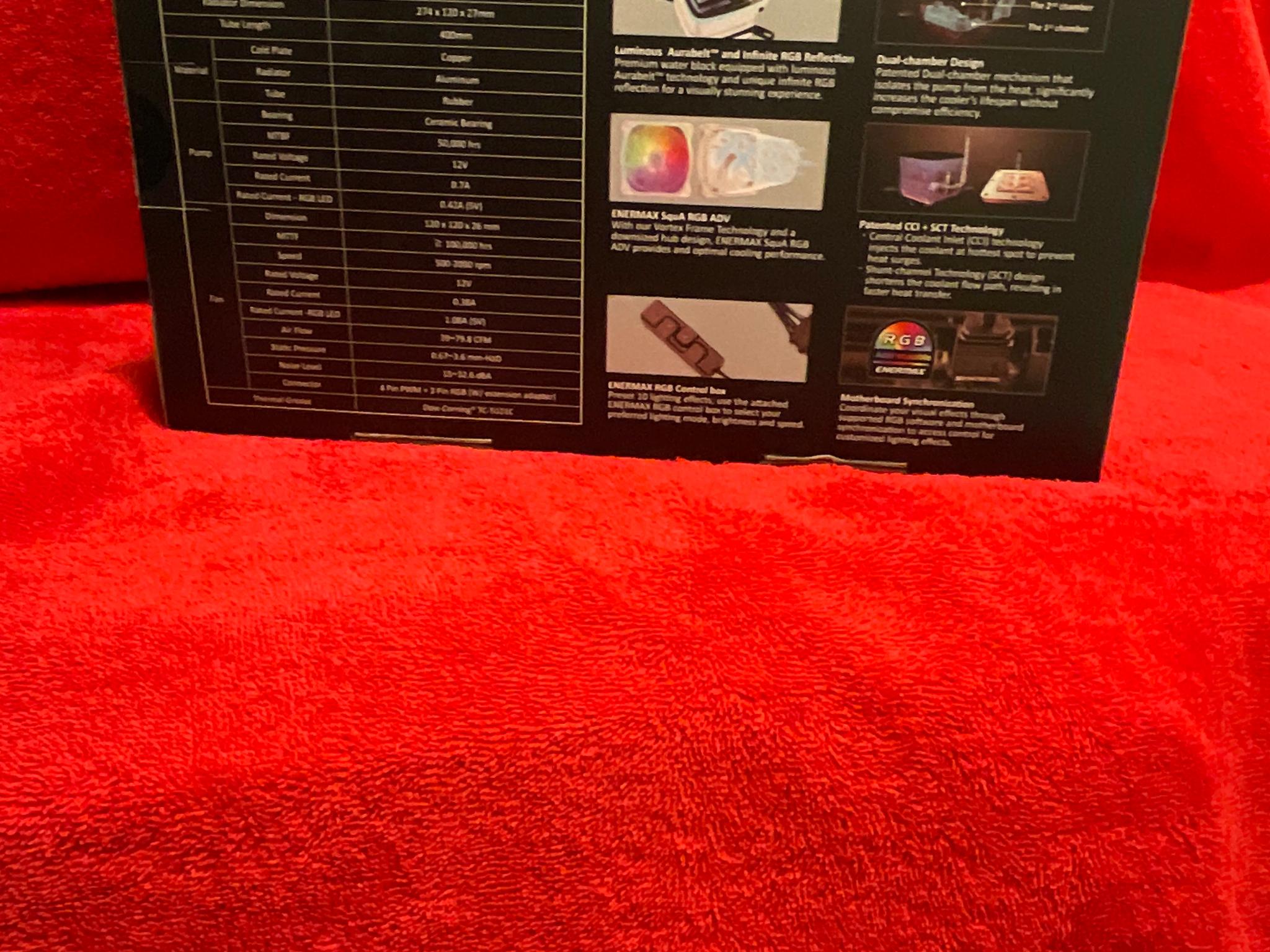 Enermax Aquafusion ADV 240mm aRGB AIO new in box