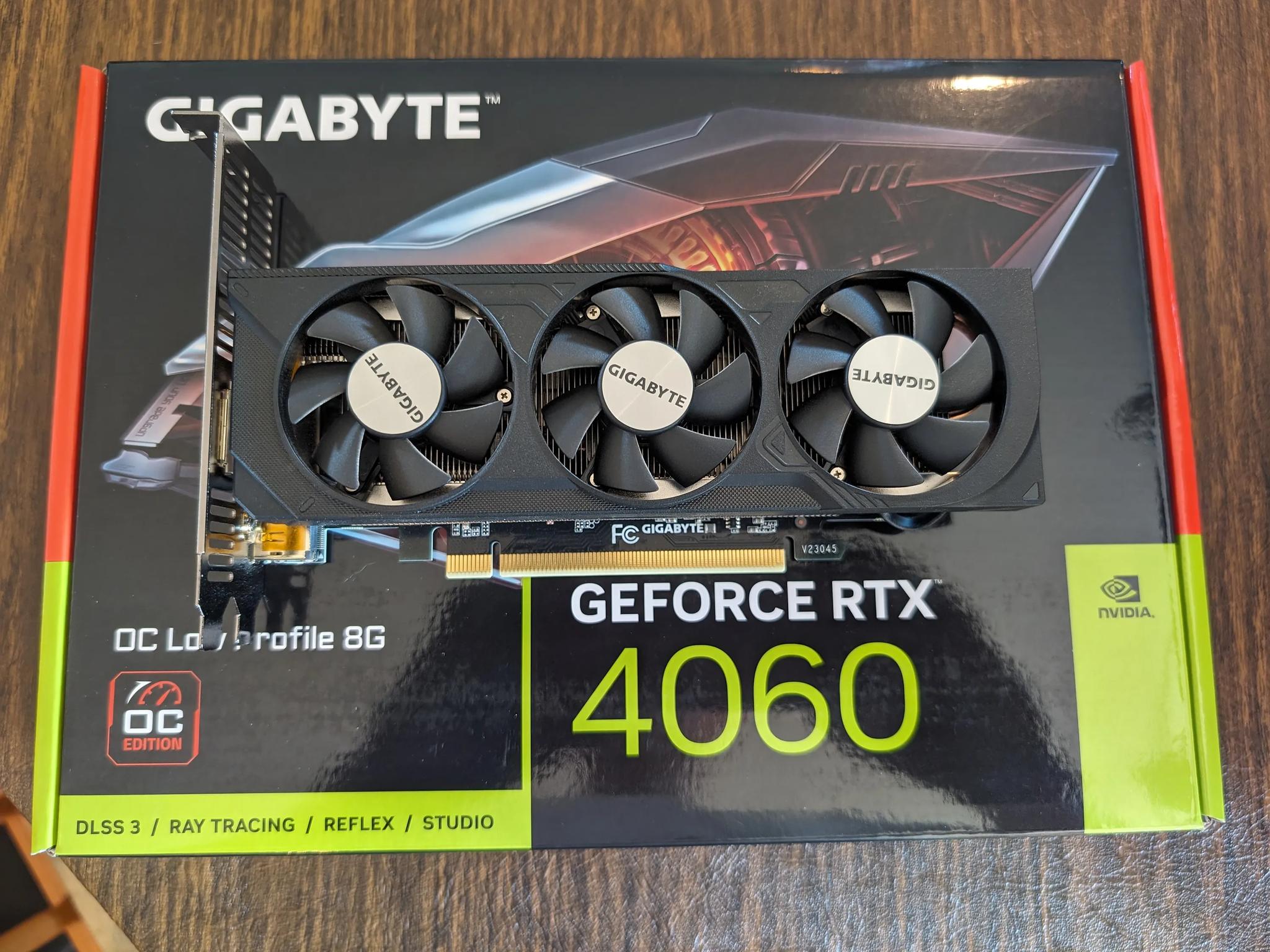 Gigabyte Nvidia GeForce RTX 4060 OC Low Profile 8G - USED Like New