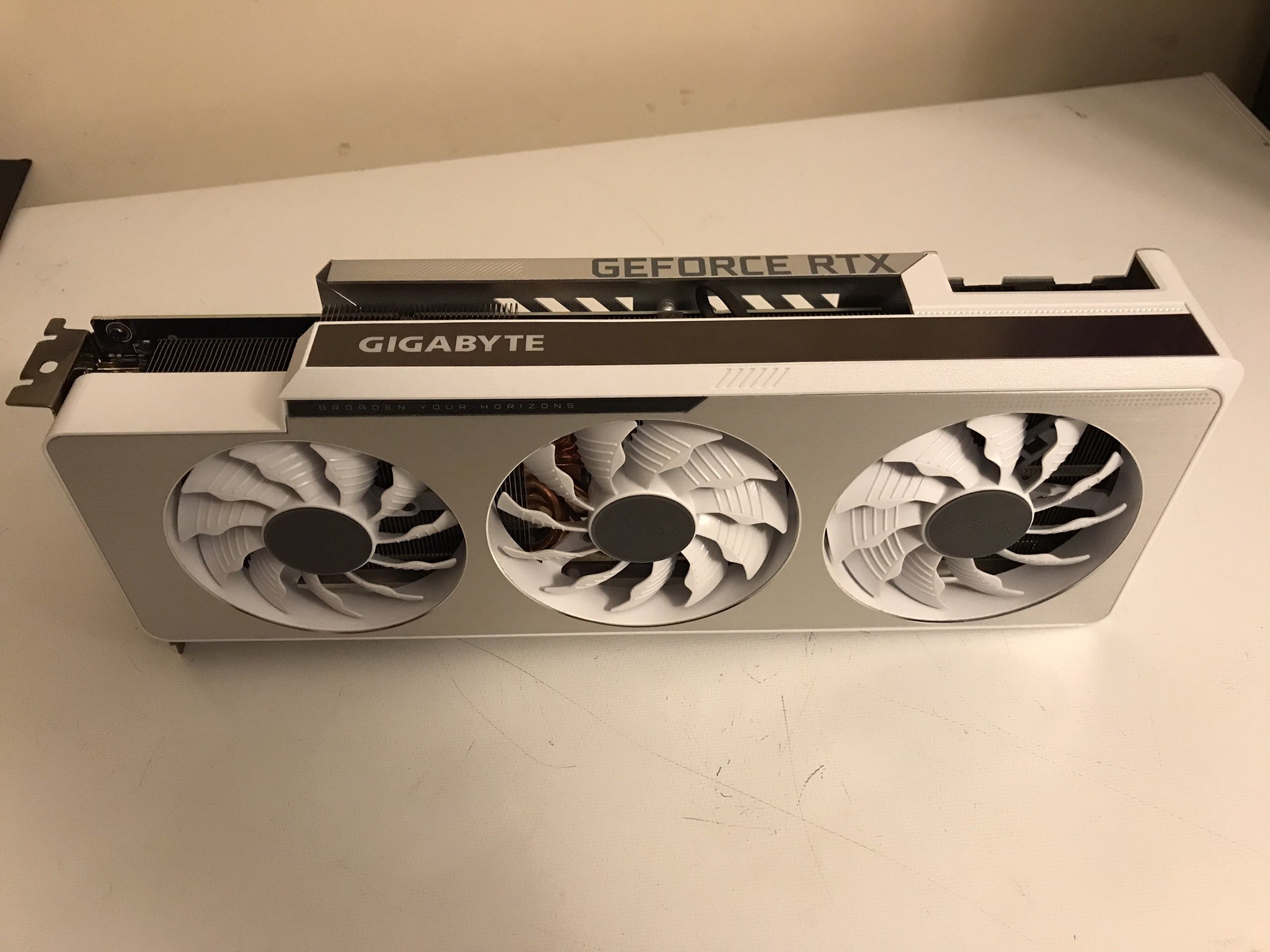GIGABYTE GeForce RTX 3080 VISION OC 10GB GDDR6X V2 LHR Graphics Card- White