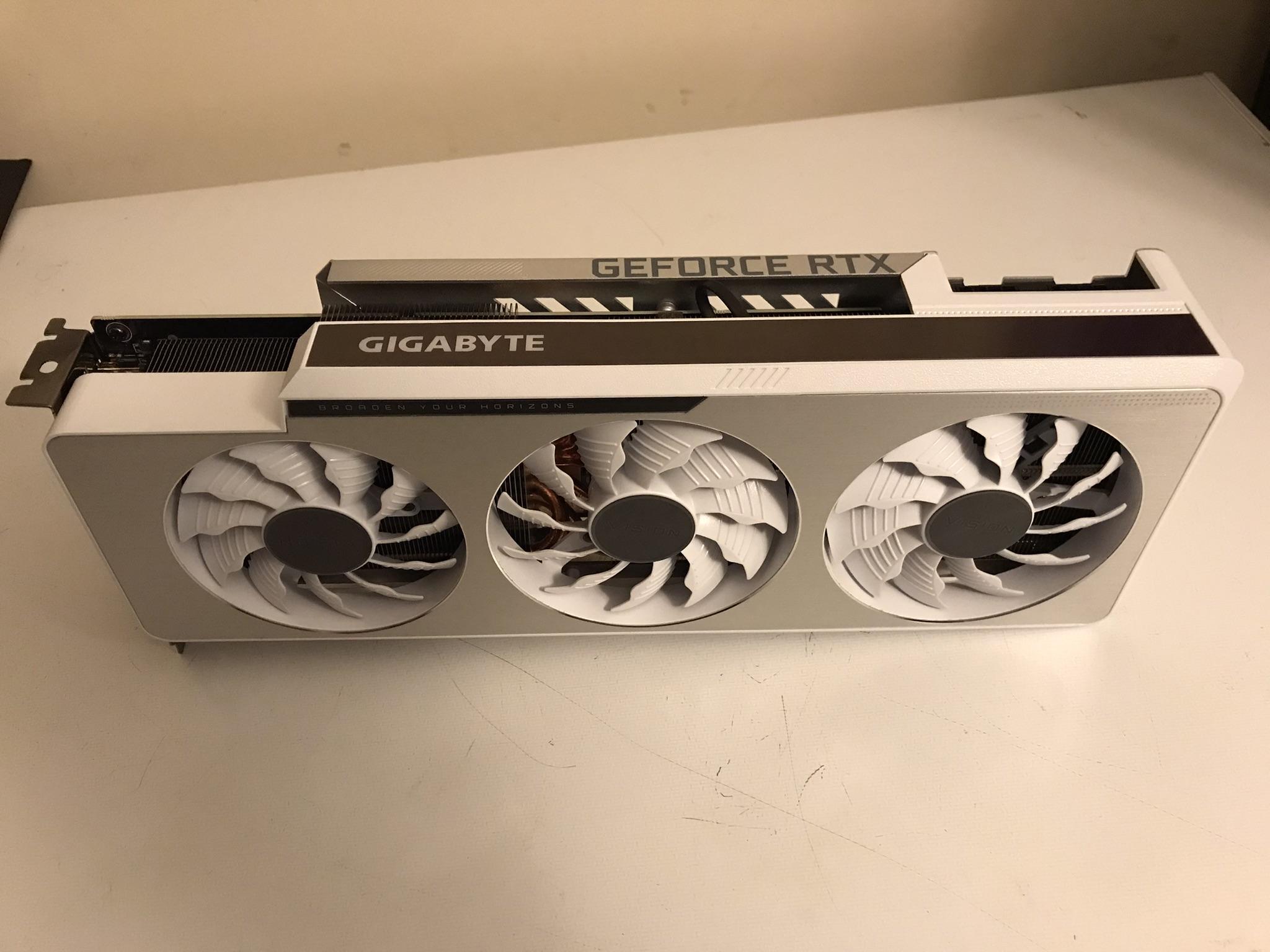 GIGABYTE GeForce RTX 3080 VISION OC 10GB GDDR6X V2 LHR Graphics Card- White