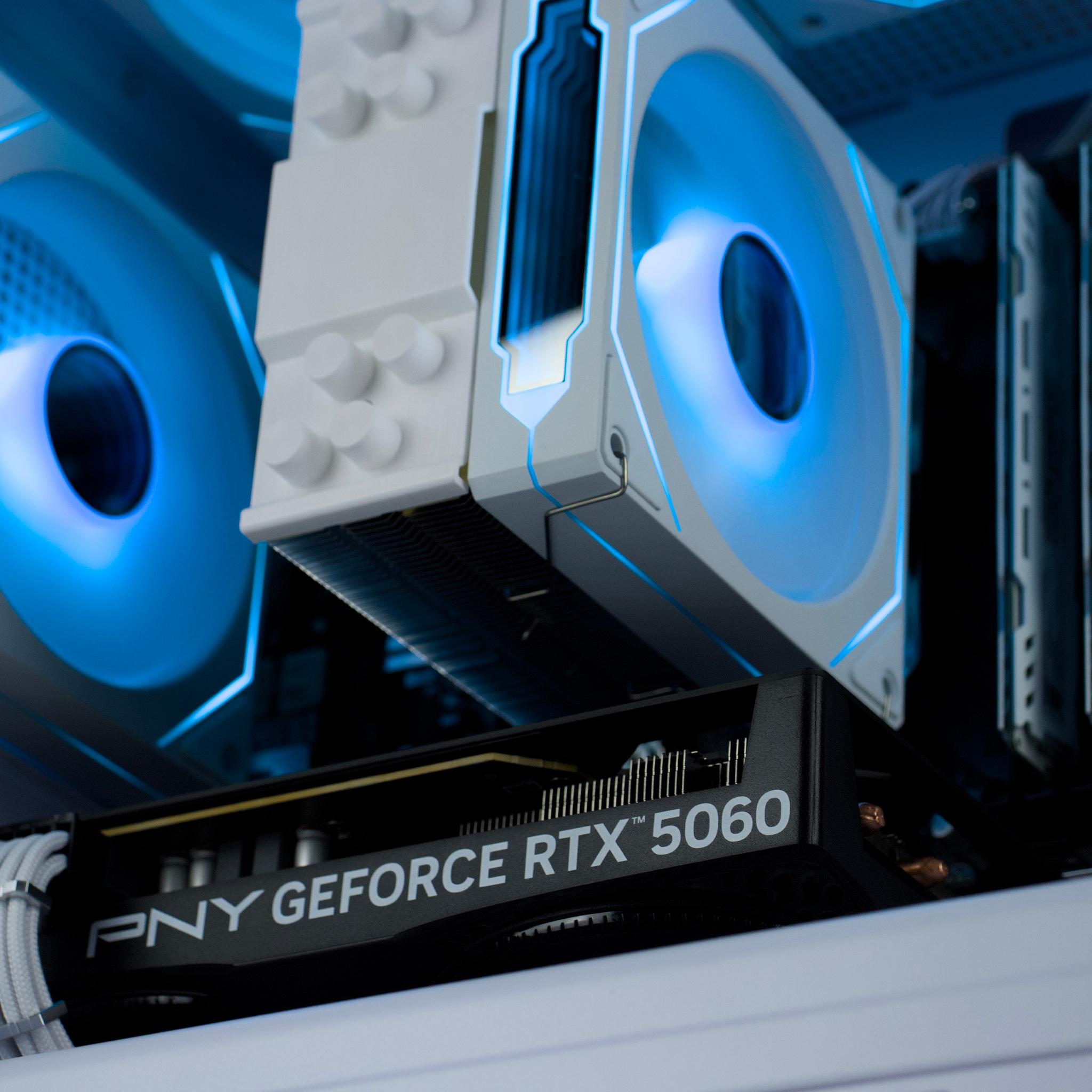 🧊❄️🧊 White Gaming PC – RTX 5060, Ryzen 5 5500, 16GB RAM, 1TB SSD - WiFi 🧊❄️🧊