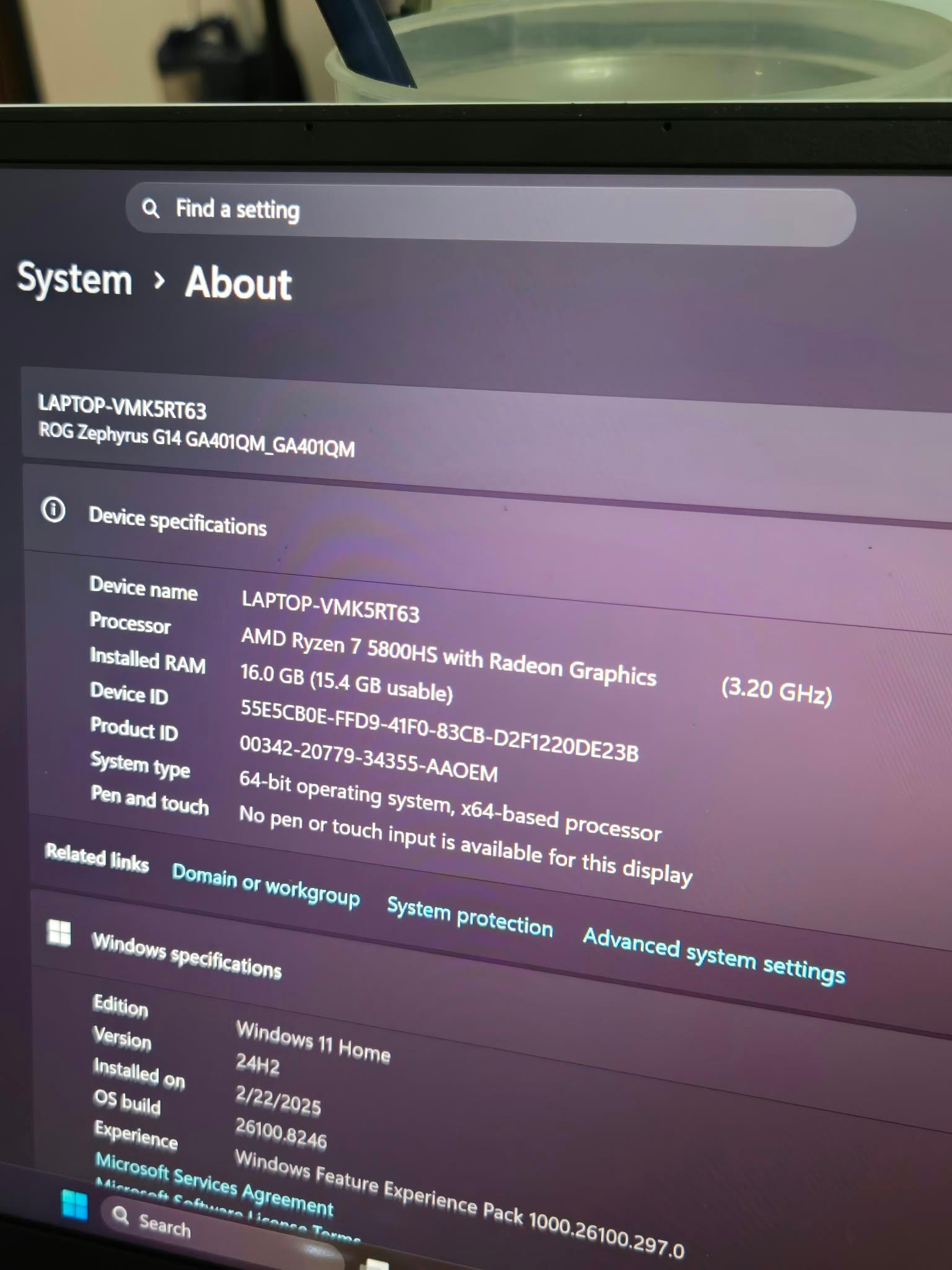 ASUS ROG Zephyrus G14 GA401QM Gaming Laptop