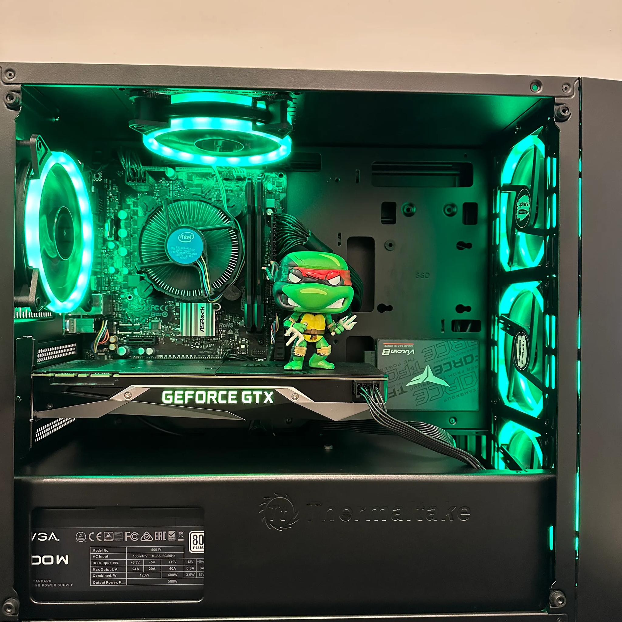 🐢🍕Raphael🍕🐢 ||Gaming and Streaming PC-Nvidia GTX 980 4GB-Intel i3 10100F-16GB DDR4 RAM-512GB SSD