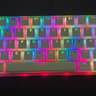 (PUDDING KEYCAPS) Gs61 Mechanical Keyboard (Transparent Bottom)