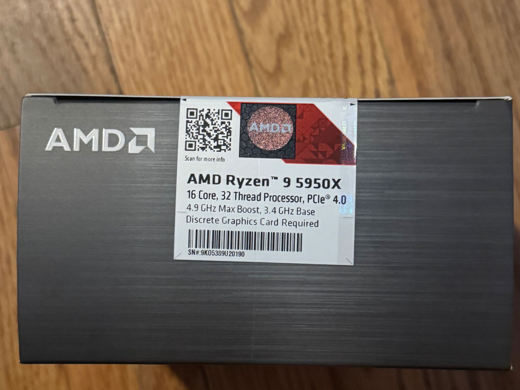 AMD Ryzen 9 5950X - Ryzen 9 5000 Series Vermeer (Zen 3) 16-Core 3.4 GHz Socket AM4
