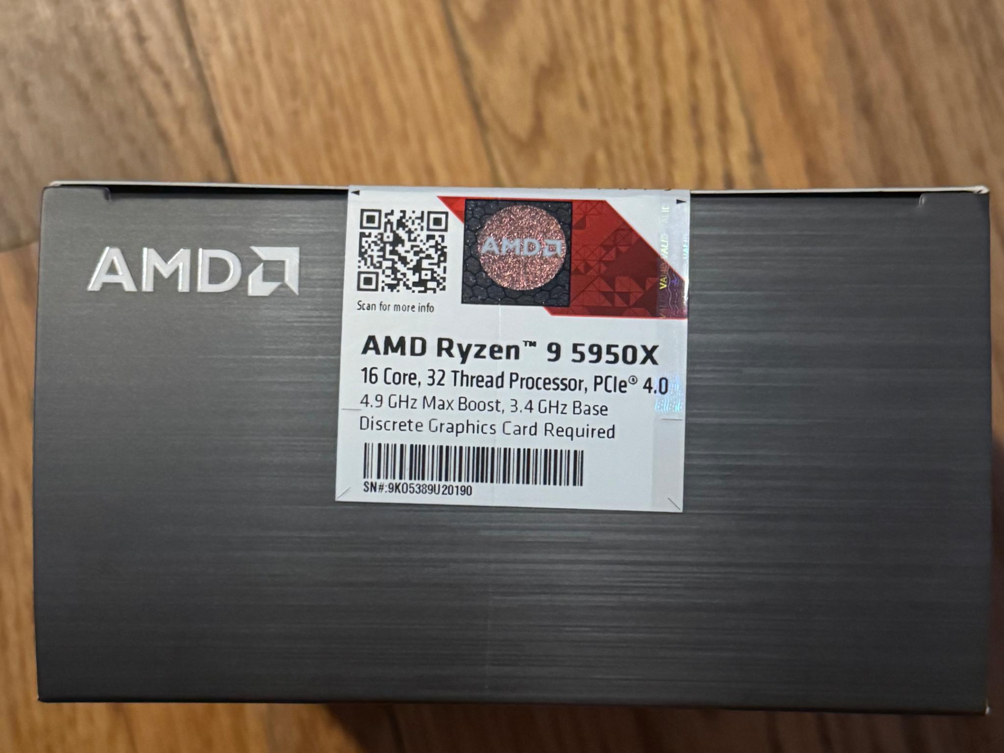 AMD Ryzen 9 5950X - Ryzen 9 5000 Series Vermeer (Zen 3) 16-Core 3.4 GHz Socket AM4