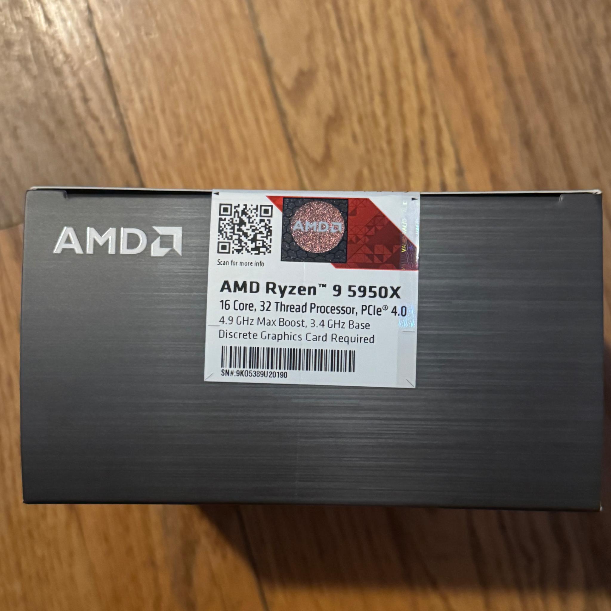 AMD Ryzen 9 5950X - Ryzen 9 5000 Series Vermeer (Zen 3) 16-Core 3.4 GHz Socket AM4
