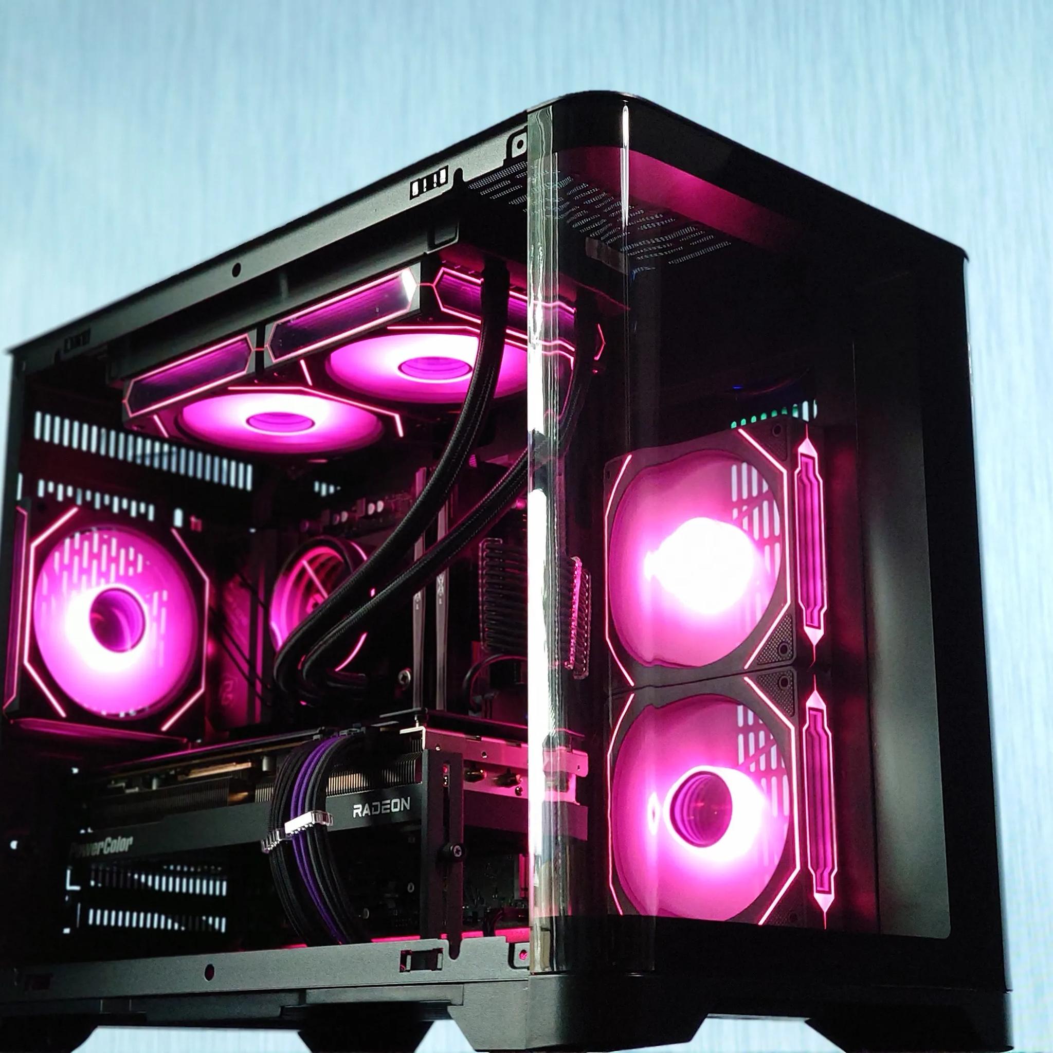 🍇🫐 Liquid Cooled Gaming PC◼️AMD RX 7800 XT 16GB◼️AMD Ryzen 9 5900X◼️32GB DDR4 RAM◼️1TB NVME