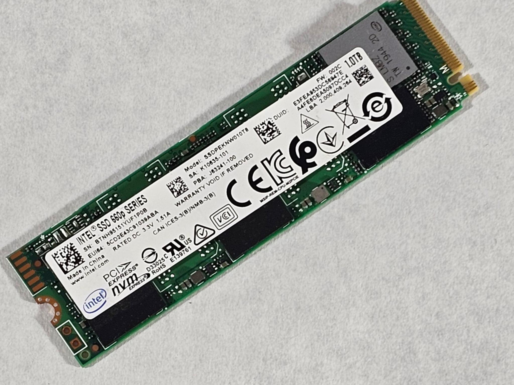 1TB NVMe M.2 SSD INTEL 660P