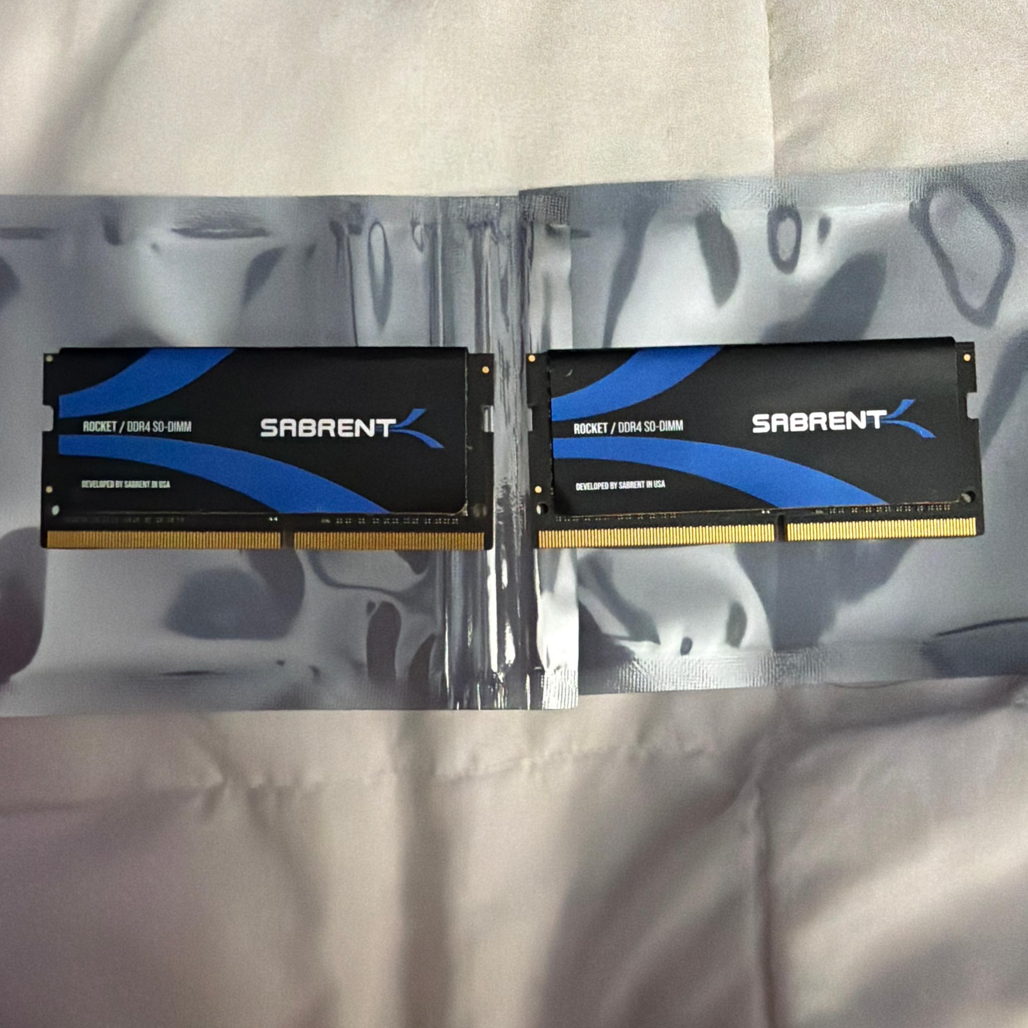 Sabrent 32GB DDR4 3200 Sodimm Kit 16GBx2
