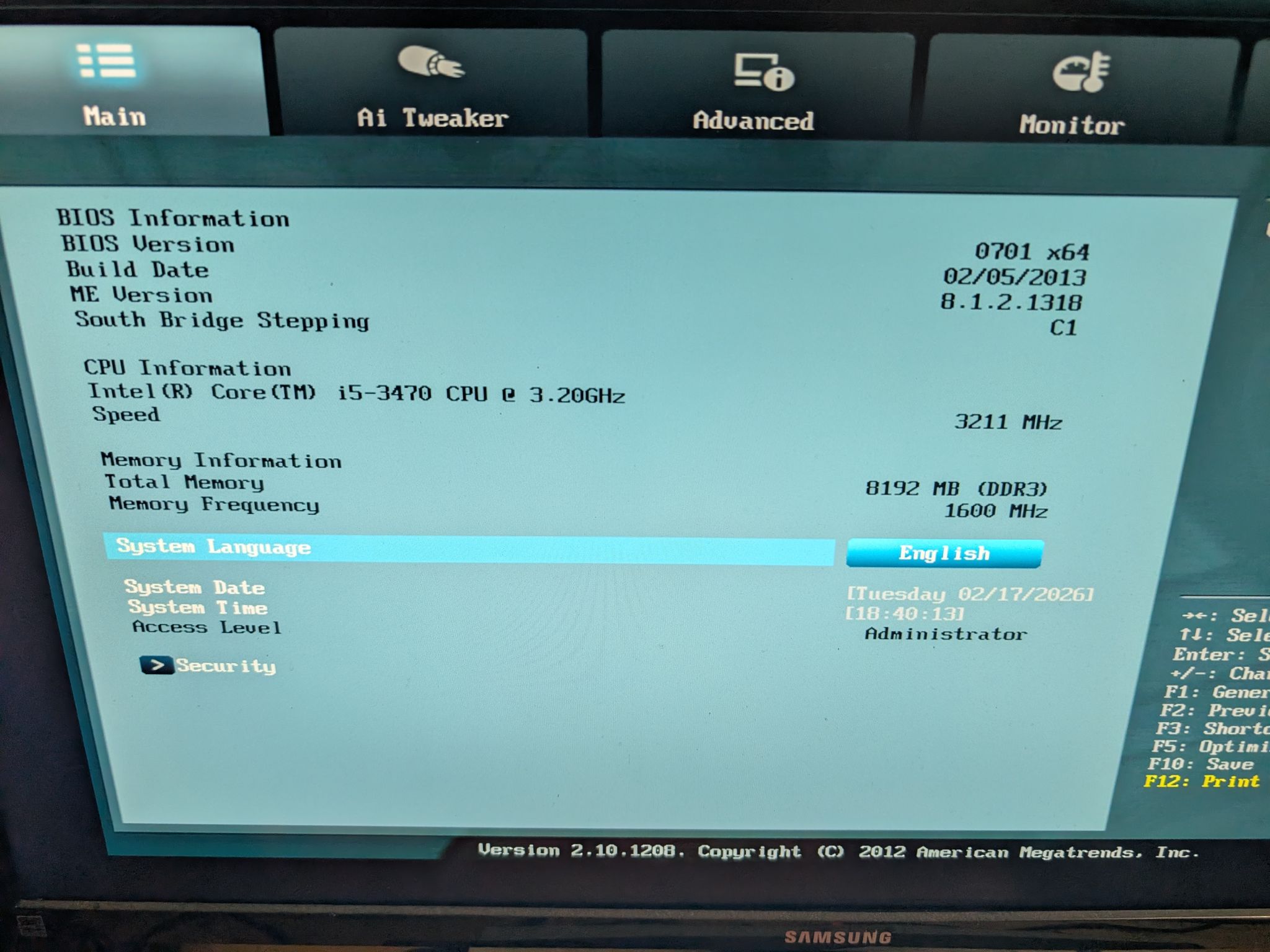 Asus B75 MATX + Core i5 3470 + 8GB DDR3 + Quadro 2000
