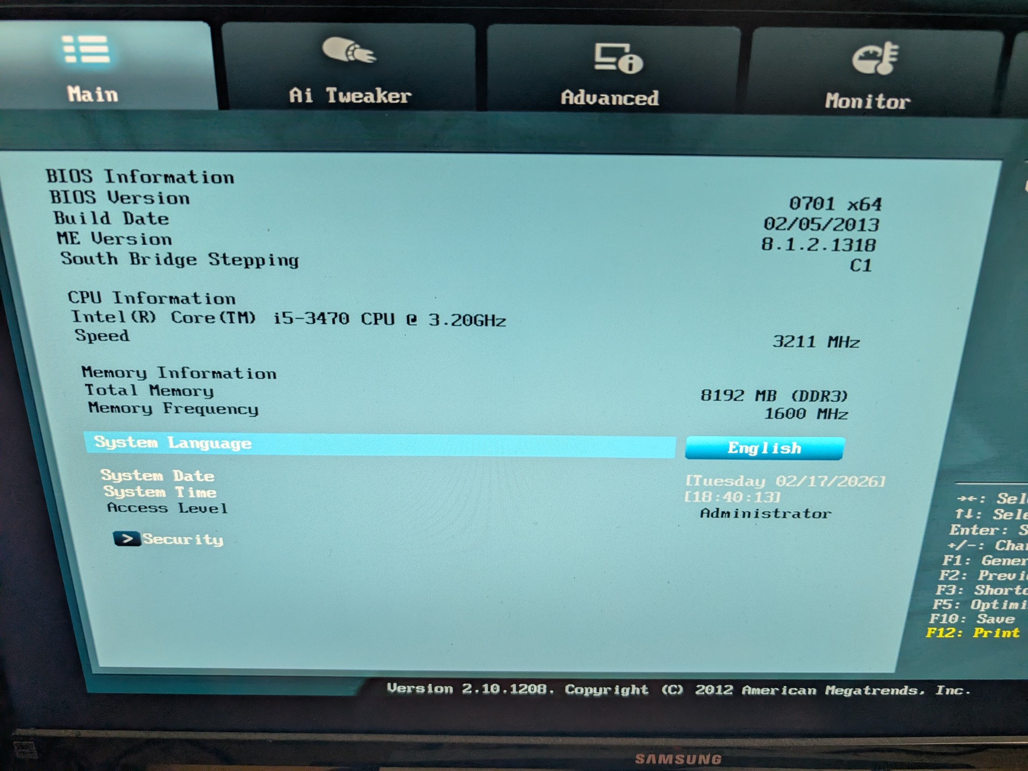 Asus B75 MATX + Core i5 3470 + 8GB DDR3 + Quadro 2000