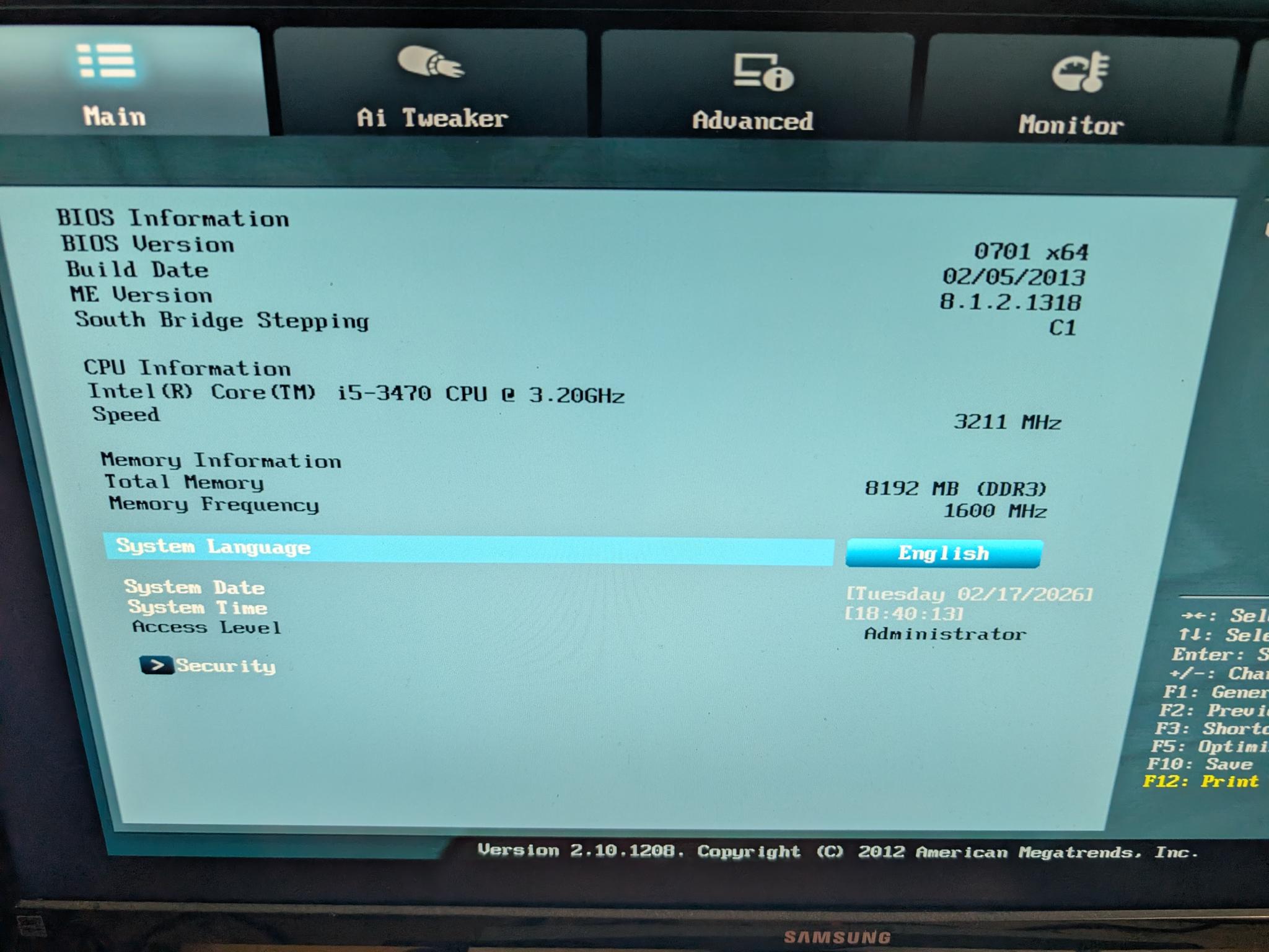 Asus B75 MATX + Core i5 3470 + 8GB DDR3 + Quadro 2000