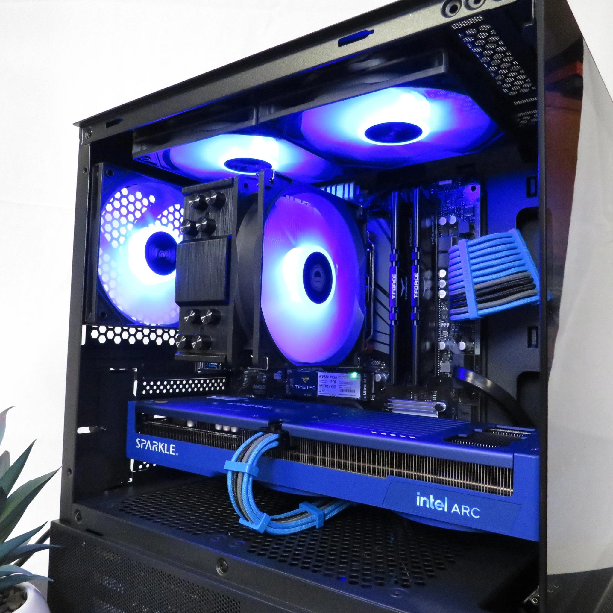 Ultimate Battlemage Gaming all new parts: Ryzen 5 5600 + Intel Arc B580 + 16 GB DDR4 + 1 TB NVME SSD