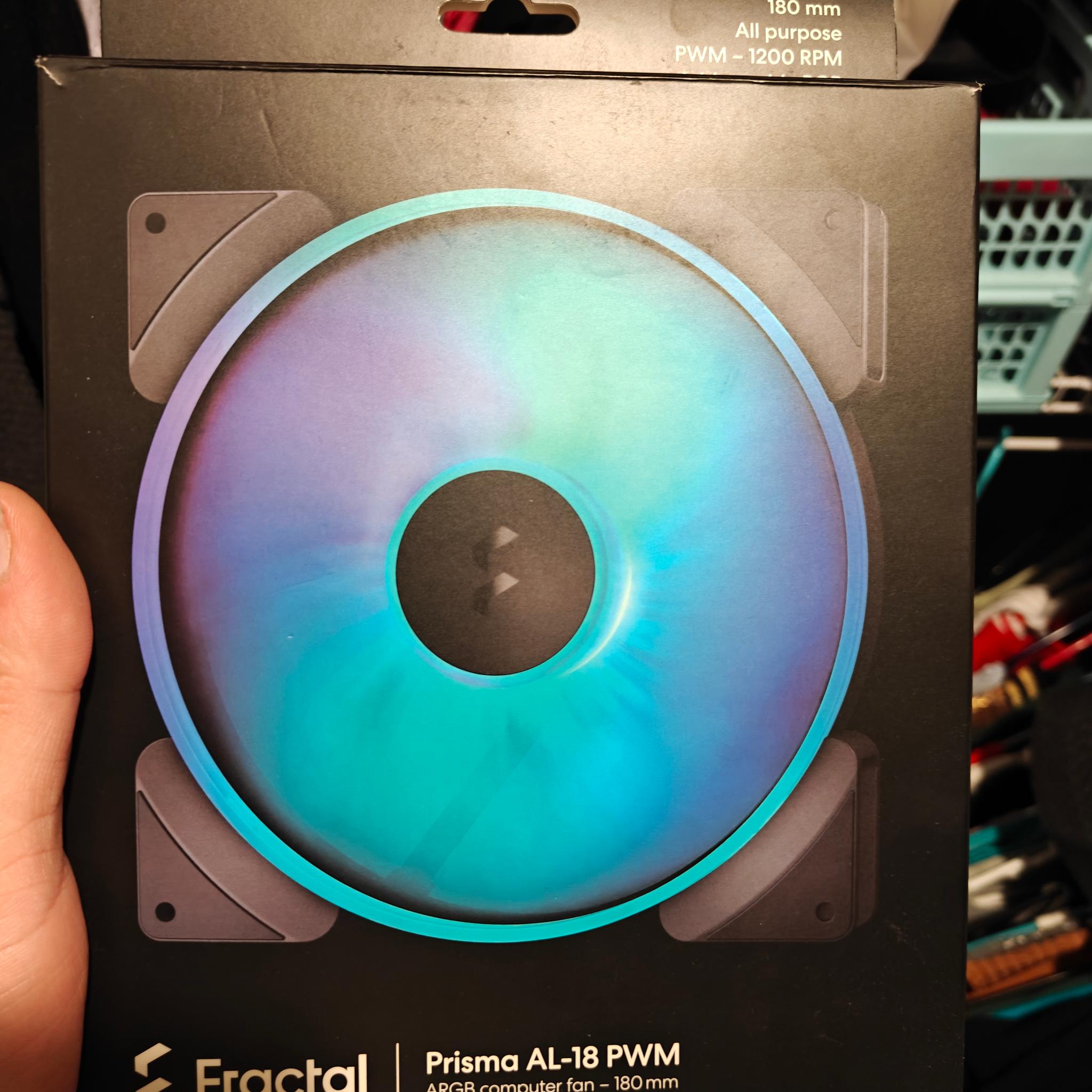2 pack prisma al 18 180mm RGB fan