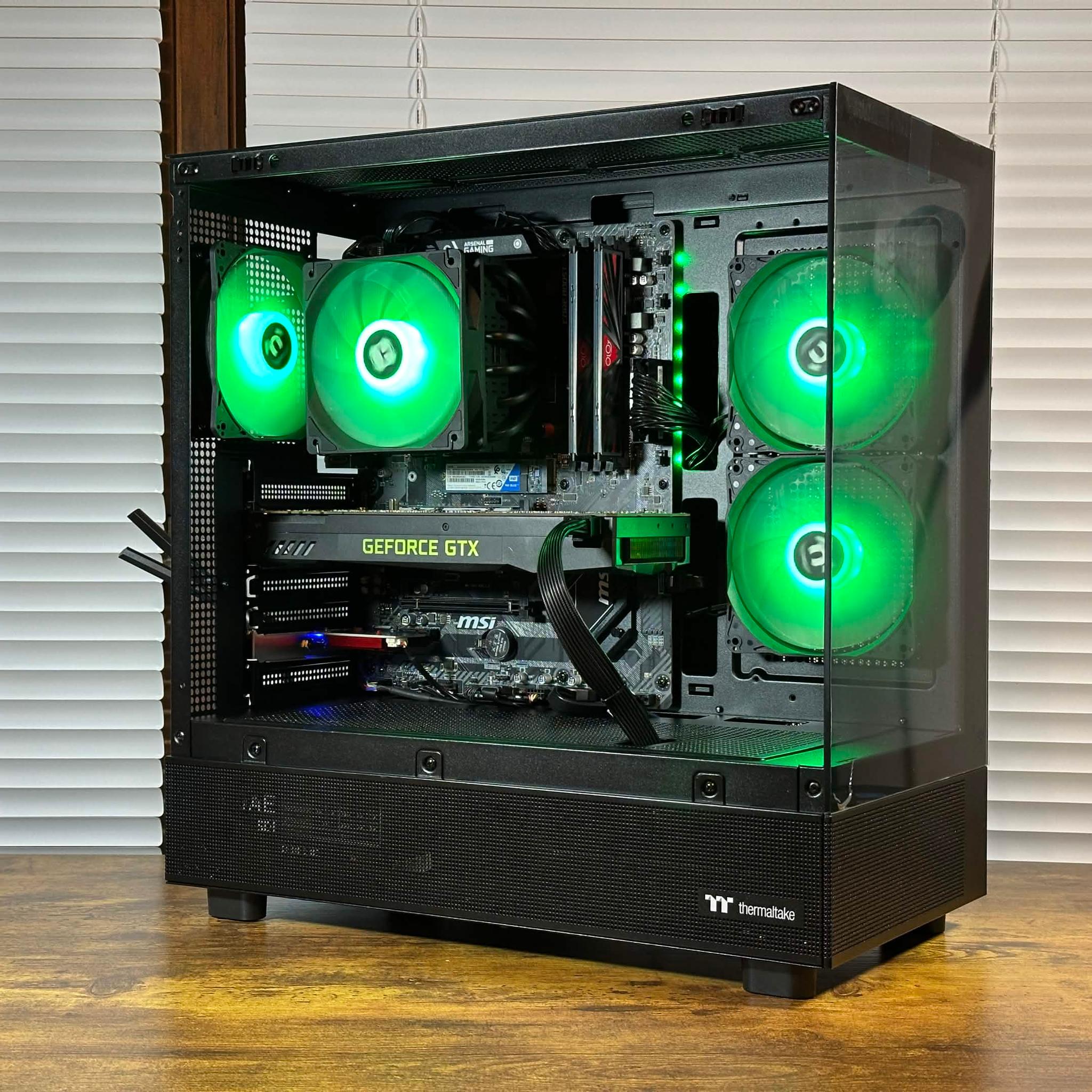 GTX 1080 8GB | Ryzen 5 5500 | 16GB DDR4 | 1.5TB Storage | Win11 | WIFI | 1080P Gaming PC