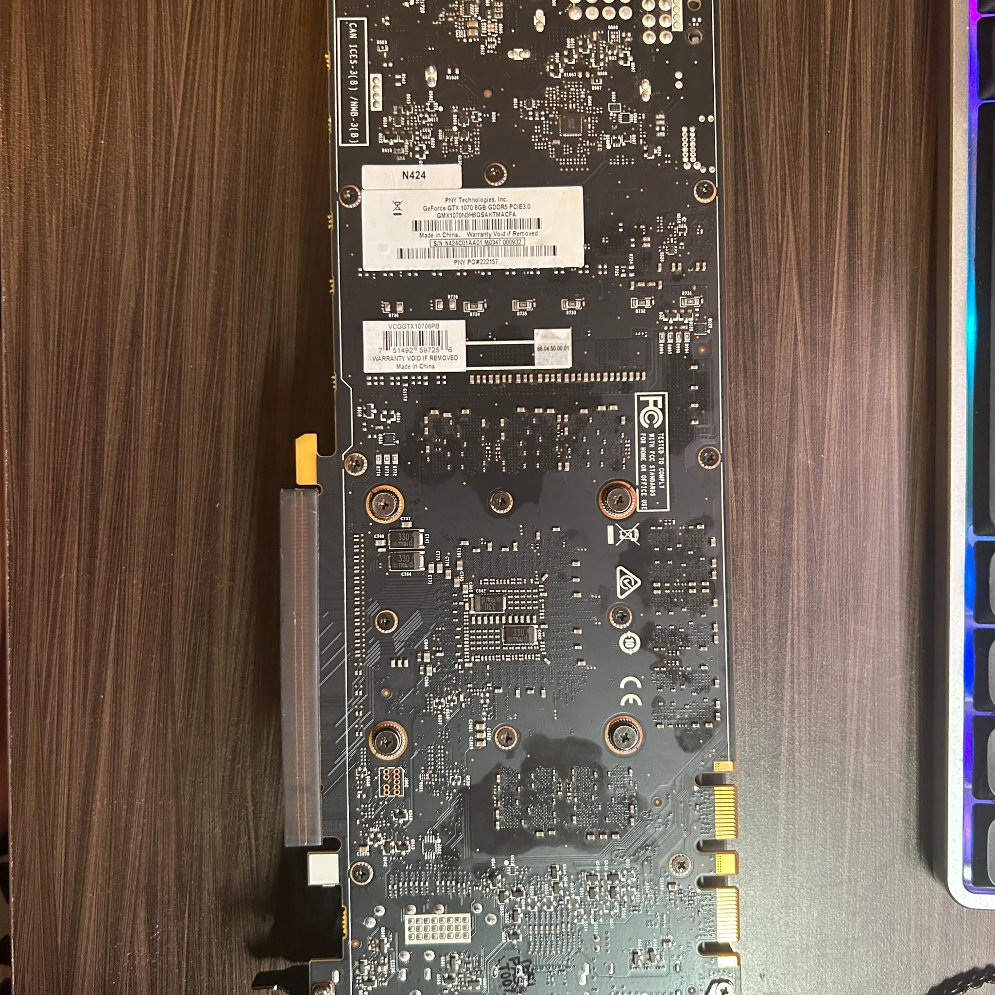 PNY 1070 GTX NVIDIA GAMING GPU - 8GB - GDDR5