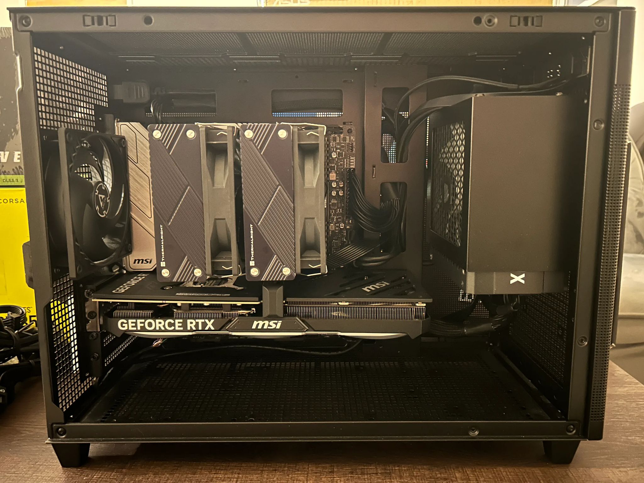 Intel Core i5 13400F, Nvidia MSI RTX 4070 oc, 32GB RAM, 500GB MSI SSD NVMe, Corsair PSU 850W
