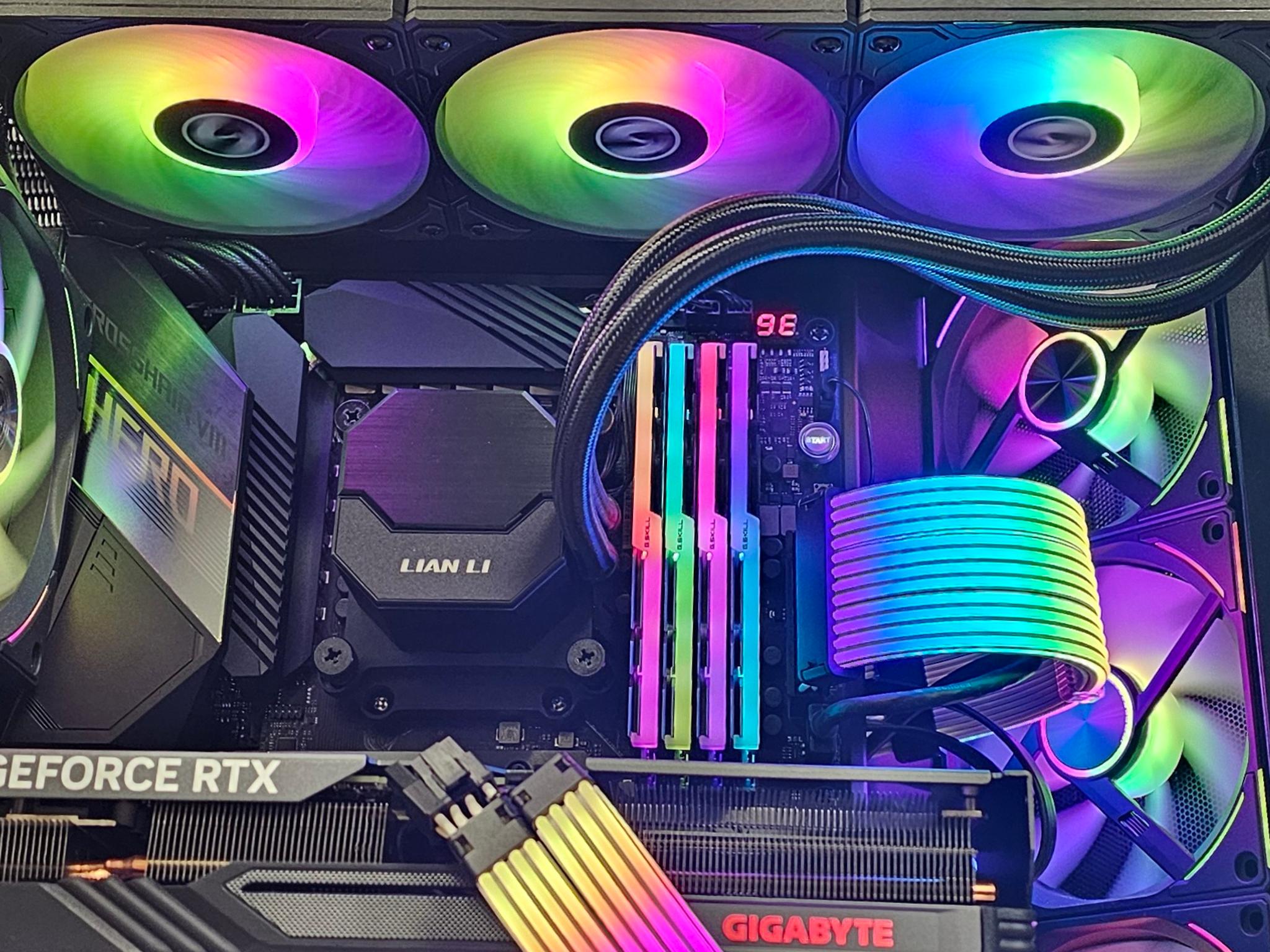 360mm Lian LI AIO RGB CPU Liquid Cooler for AMD AM4 - 2 RGB Controllers included