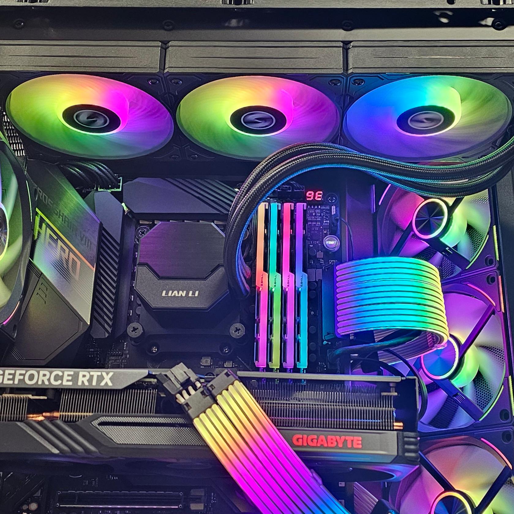 360mm Lian LI AIO RGB CPU Liquid Cooler for AMD AM4 - 2 RGB Controllers included