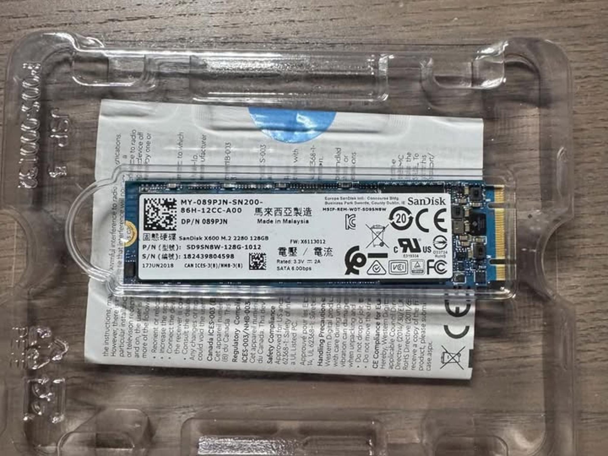 SanDisk X600 128GB M.2 2280 SATA SSD