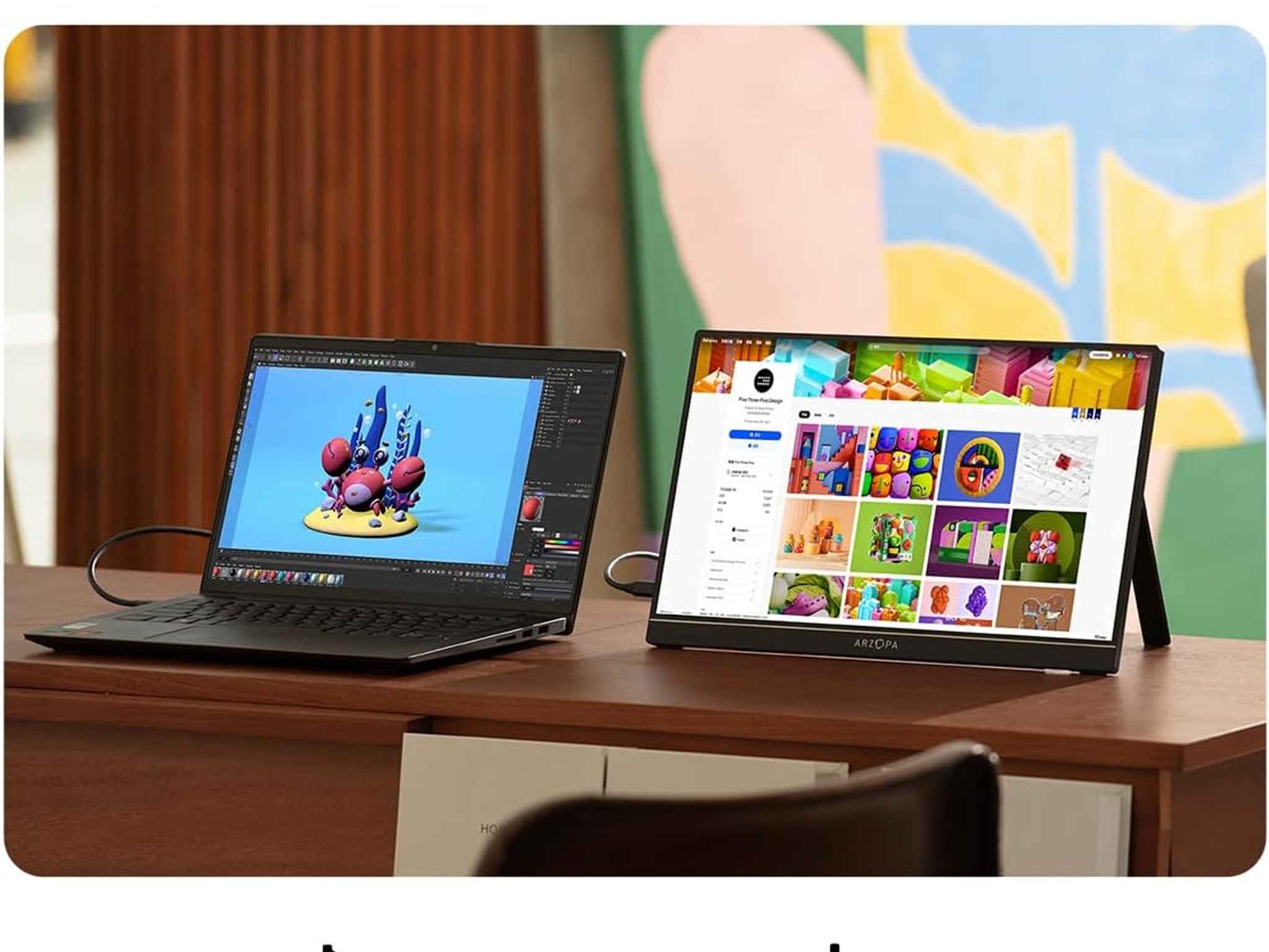 ARZOPA 16.1'' 144Hz Portable Gaming Monitor, 106% sRGB 1080P