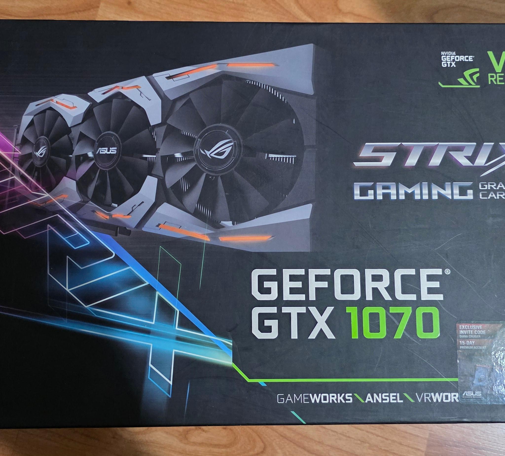 ASUS ROG STRIX GTX 1070 O8G GAMING GTX 1070 w/8GB GDDR5