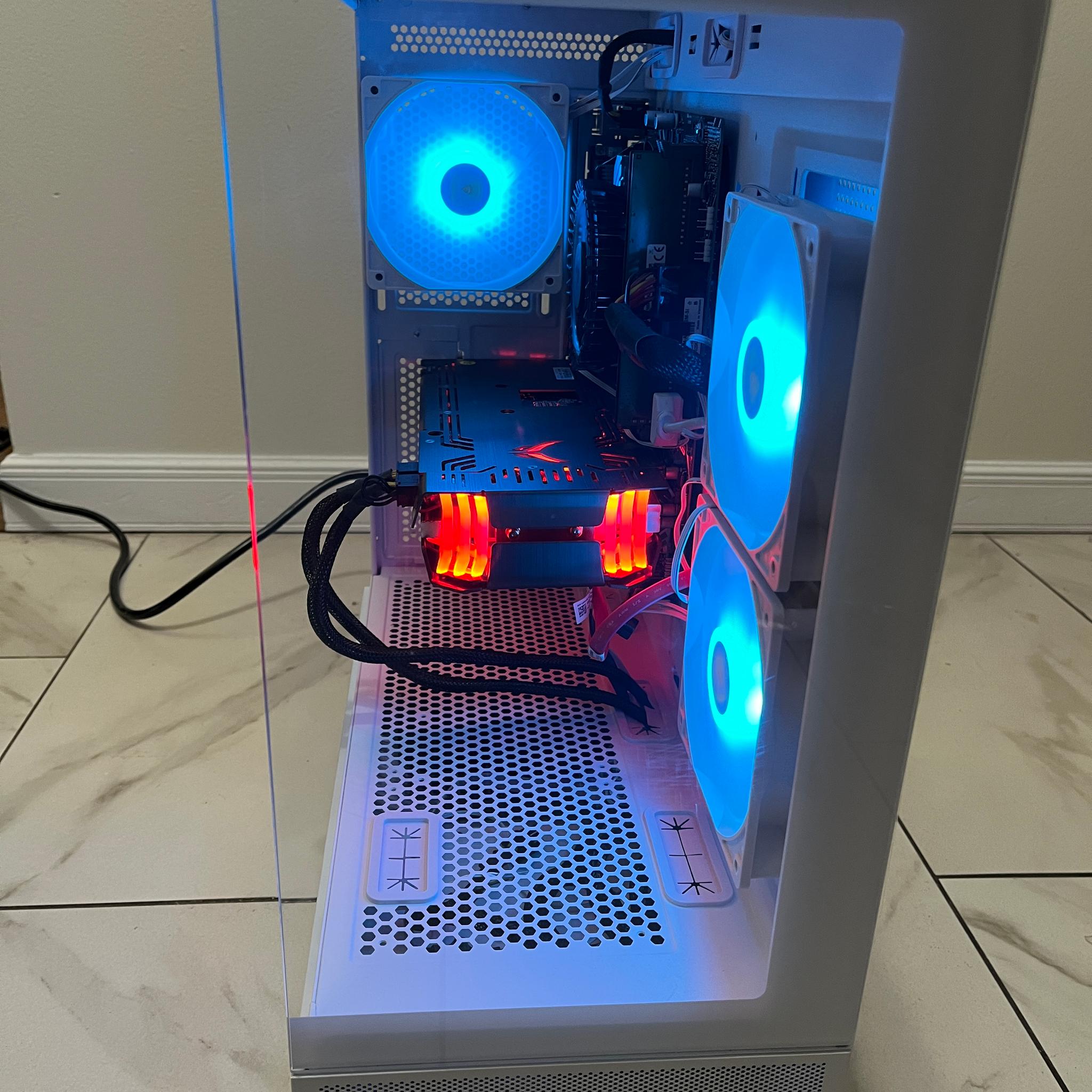 AMD RX 6600 XT, Intel Core i3-12100, 16GB RAM, 4.2 TB Storage, High FPS Gaming PC w/ Wi-Fi & BT